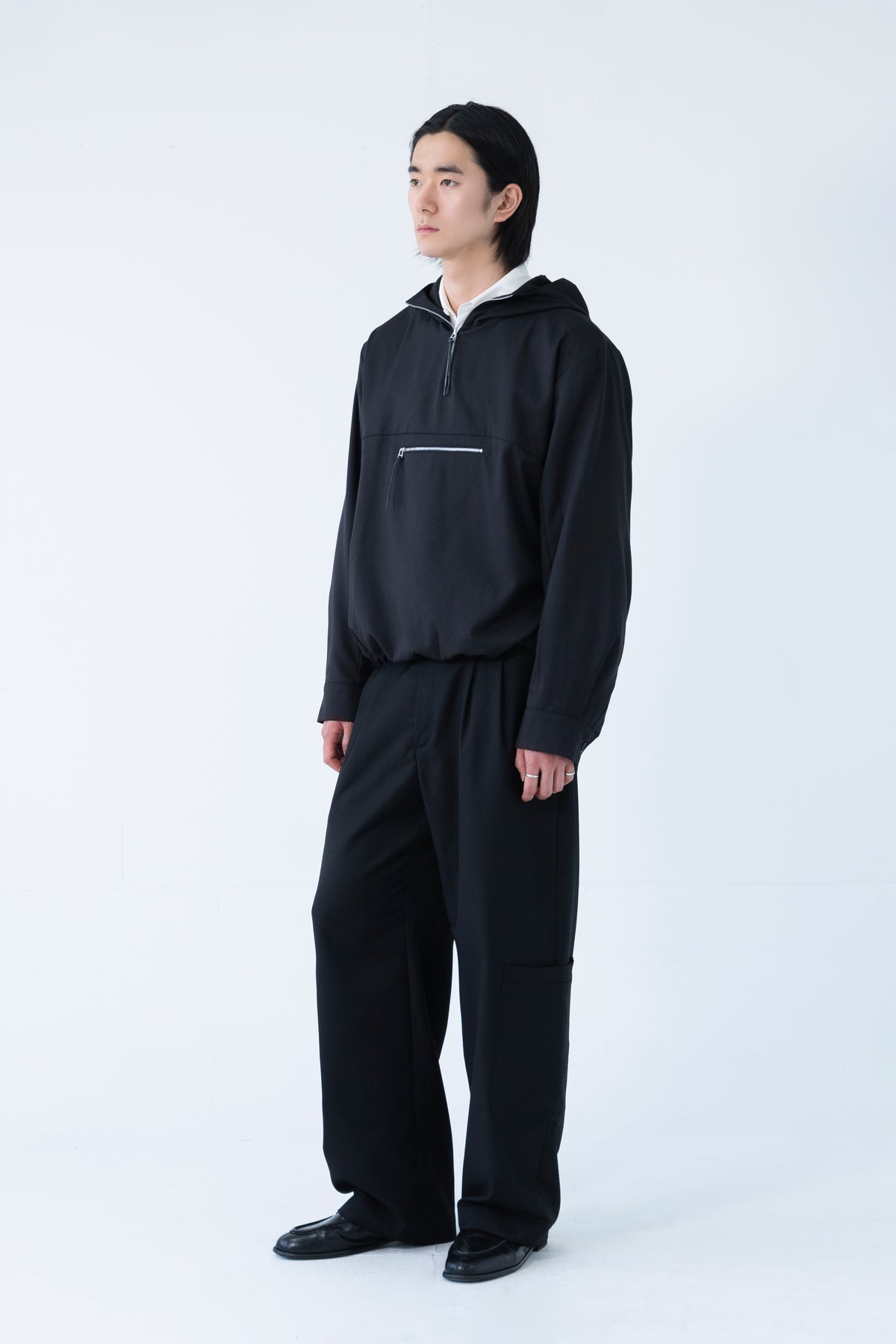 drape low cargo pants