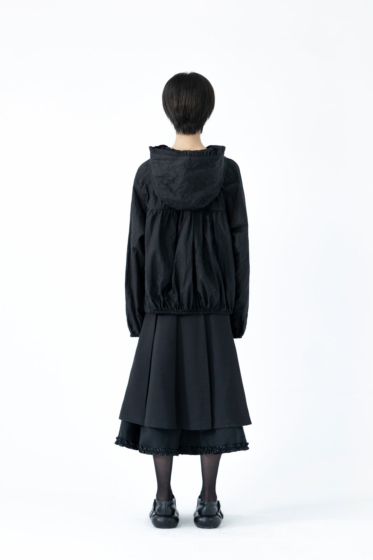 frill layer pleats skirt
