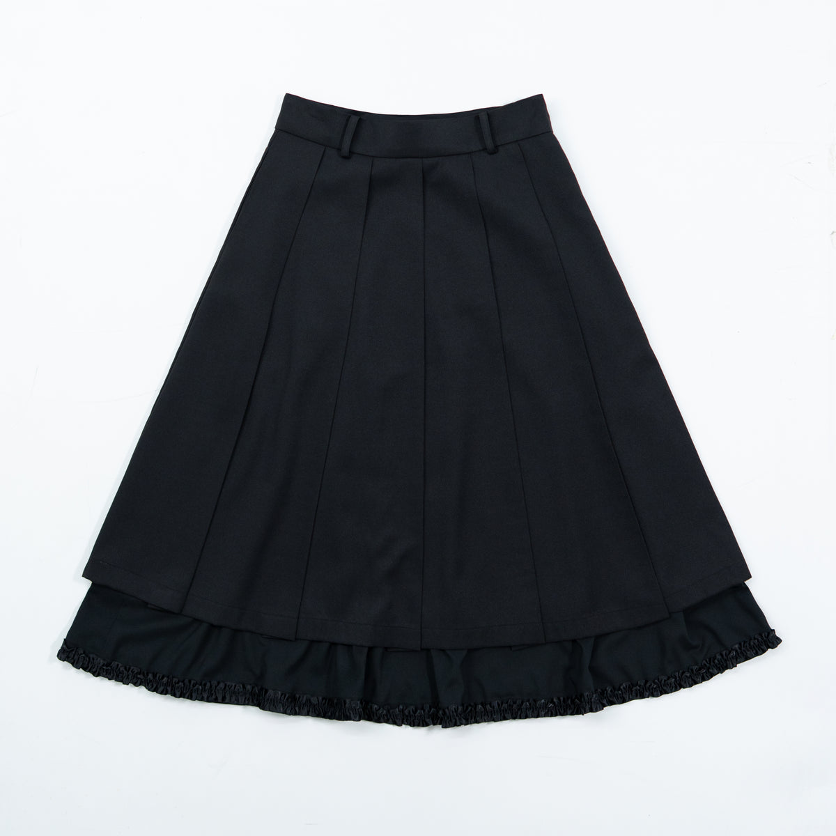 frill layer pleats skirt