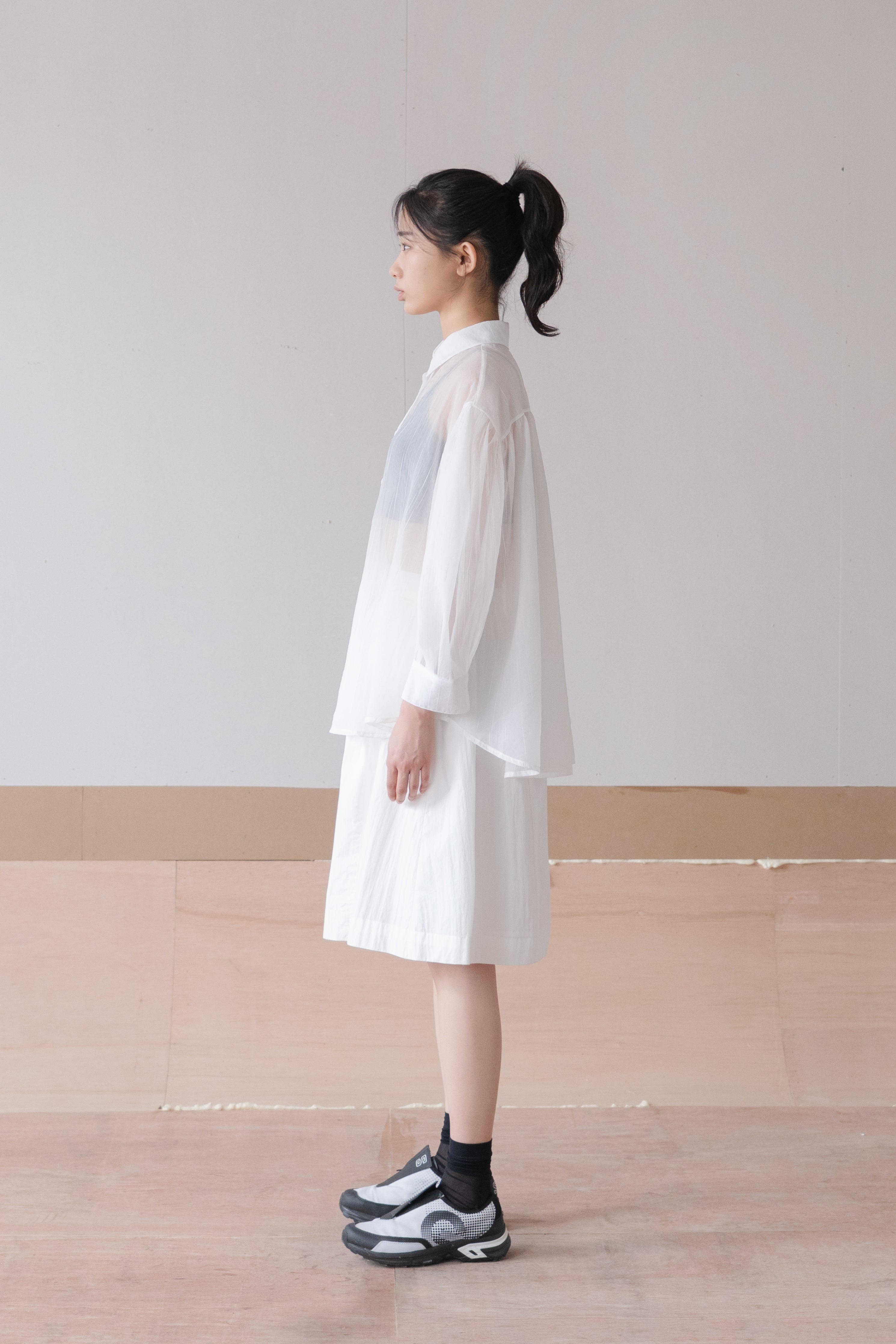 full sleeve sheer shirt