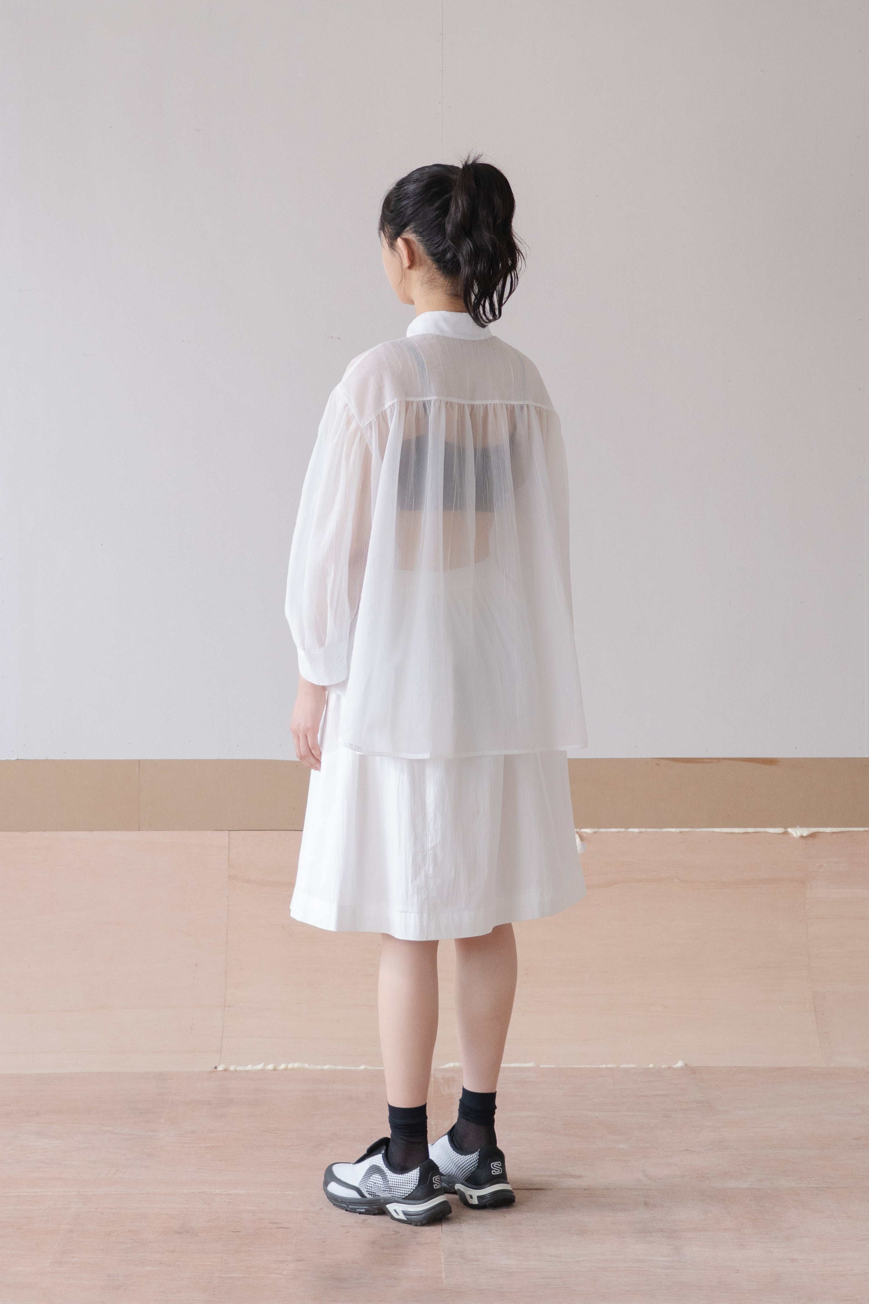 full sleeve sheer shirt