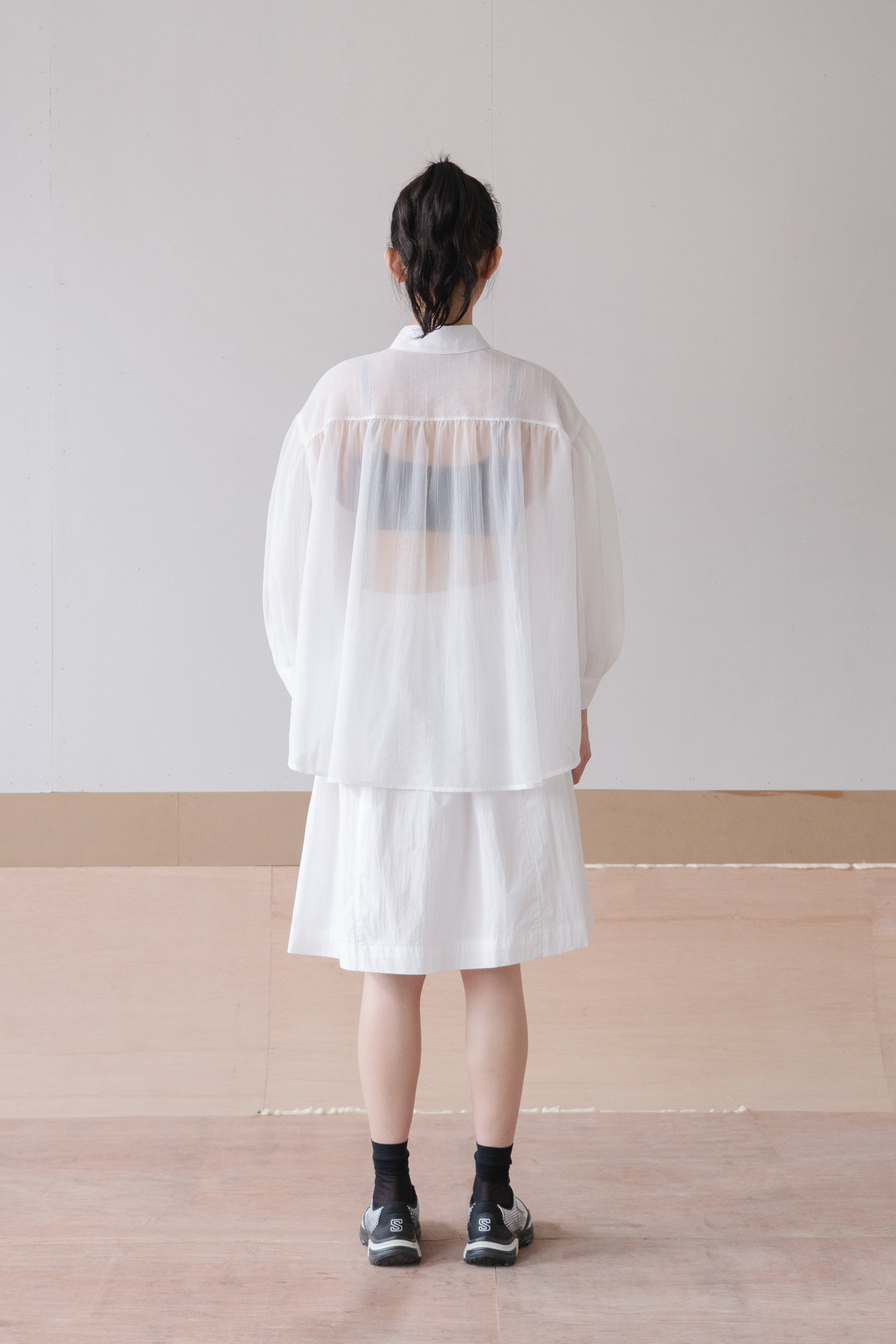 full sleeve sheer shirt