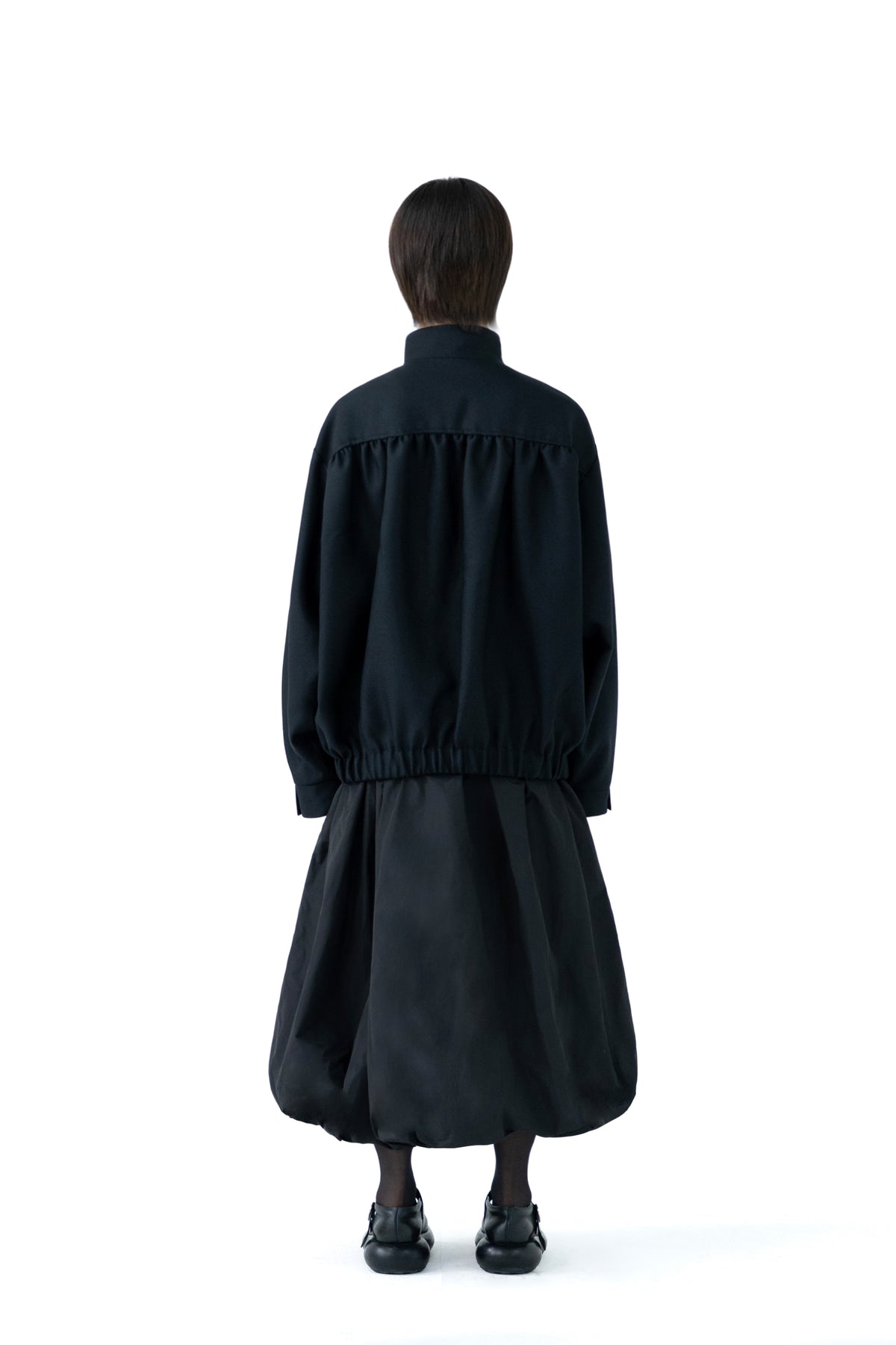 high neck blouson