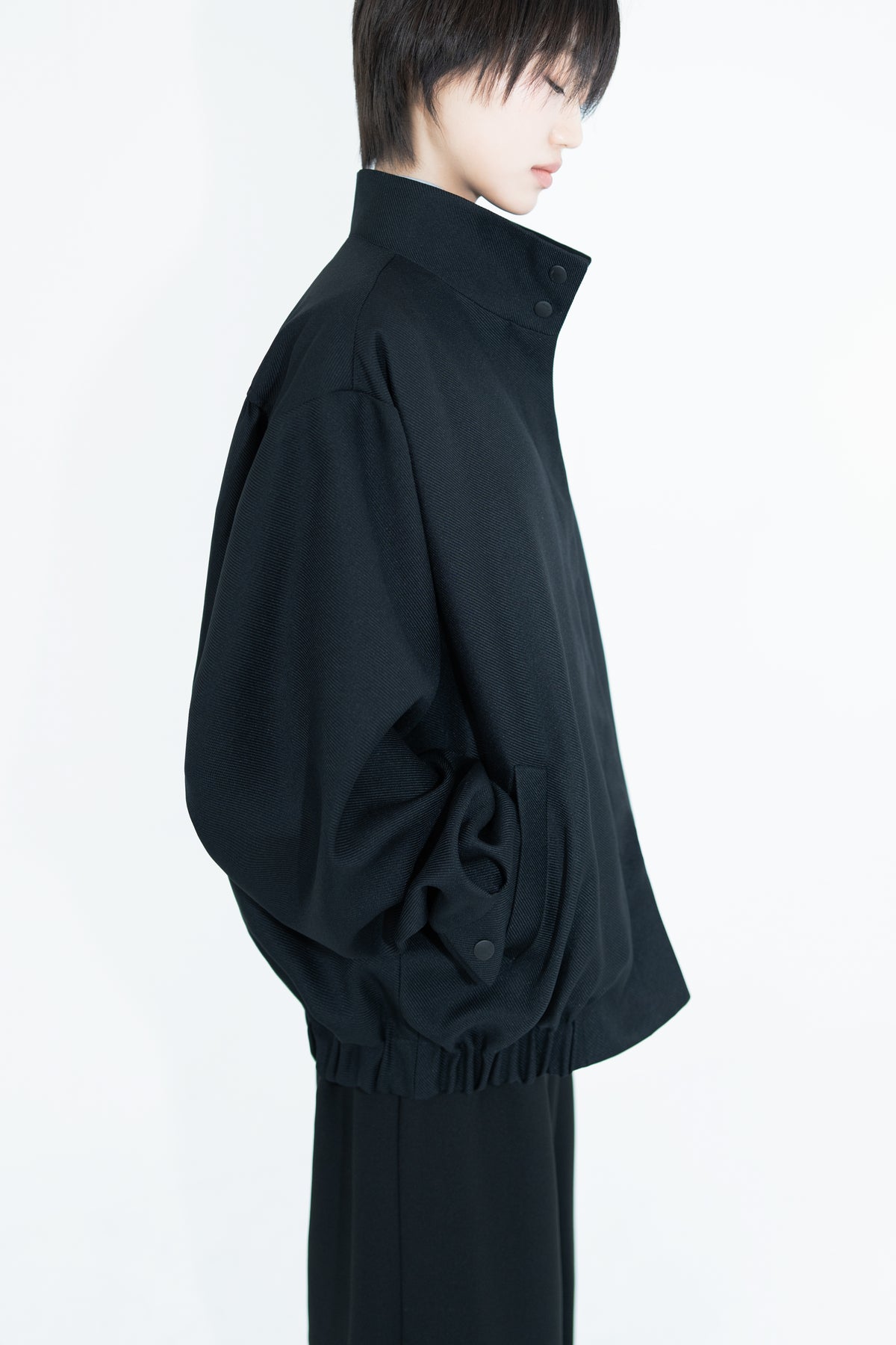high neck blouson