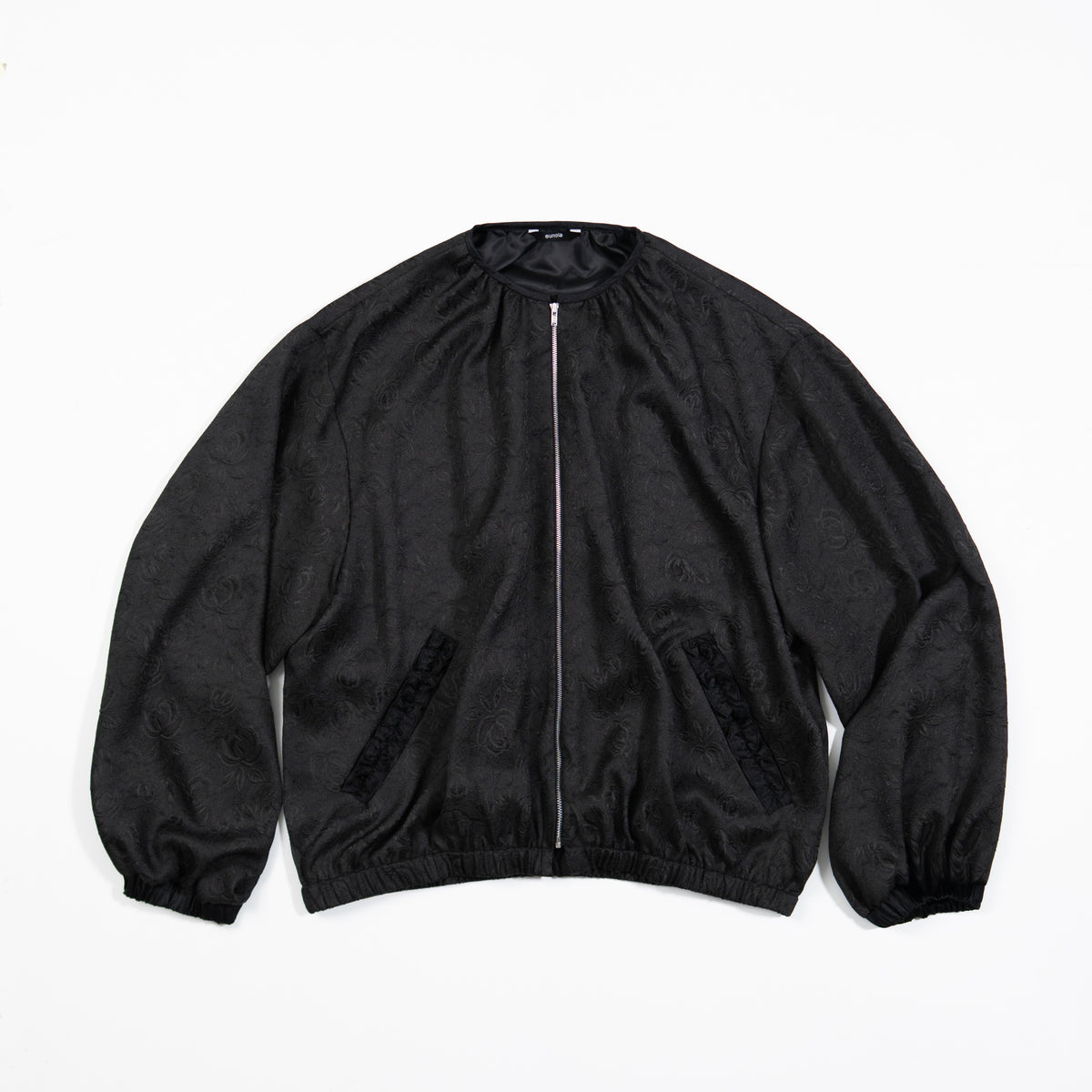 jacquard frill blouson