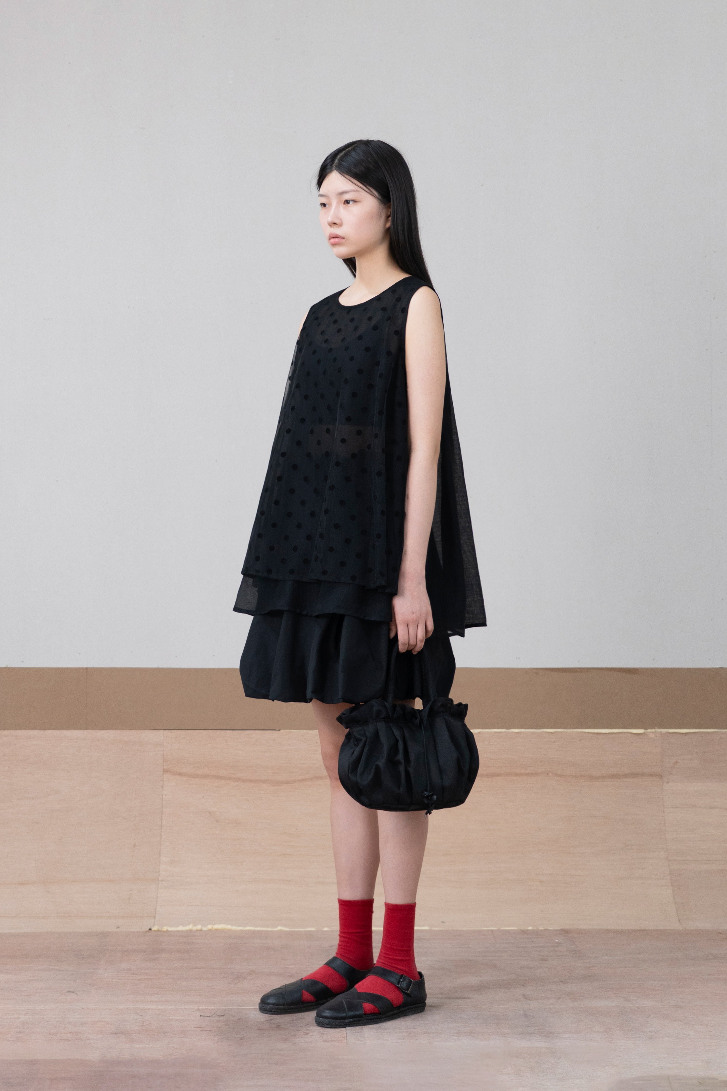 layered dot vest