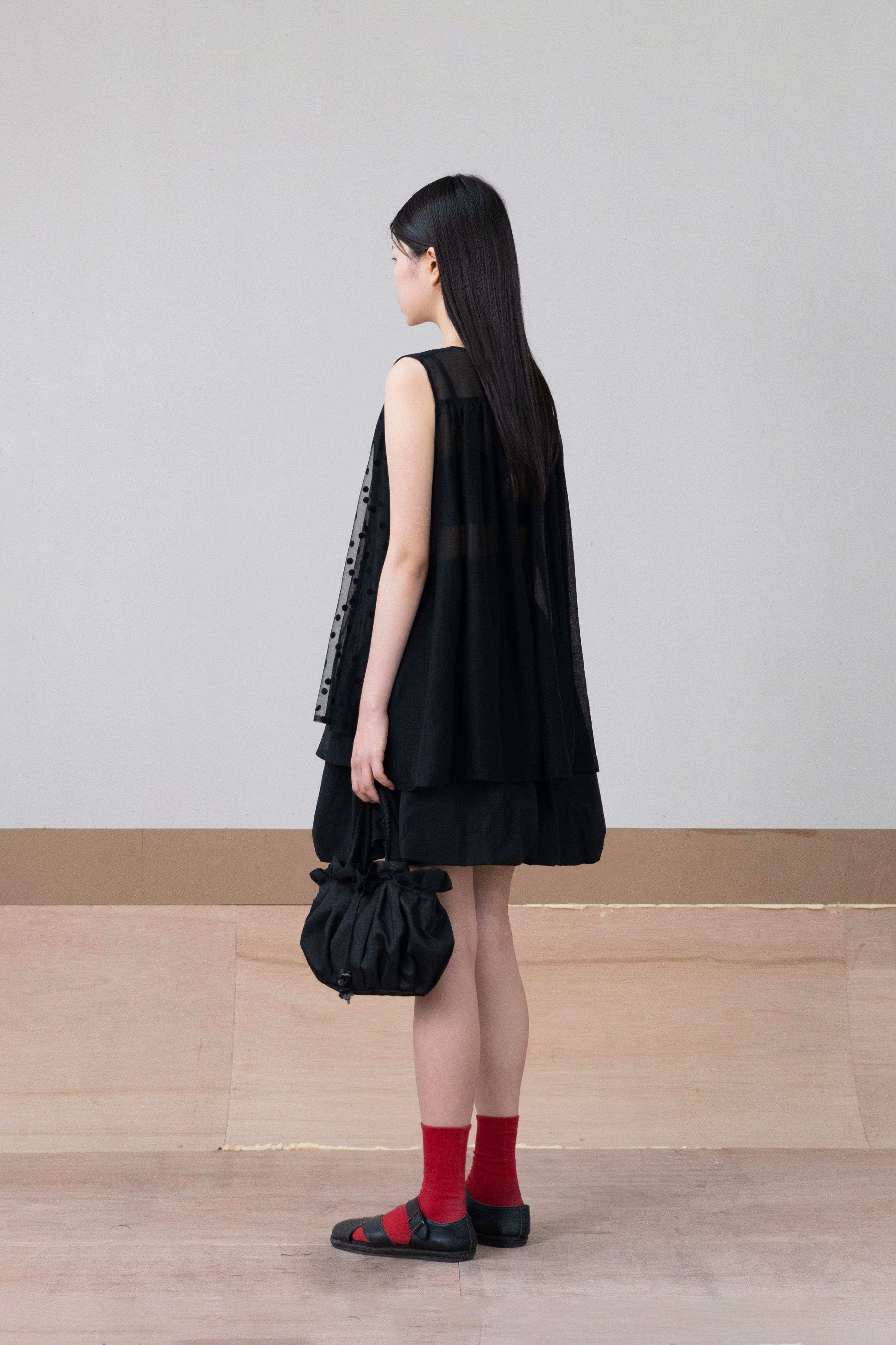 layered dot vest