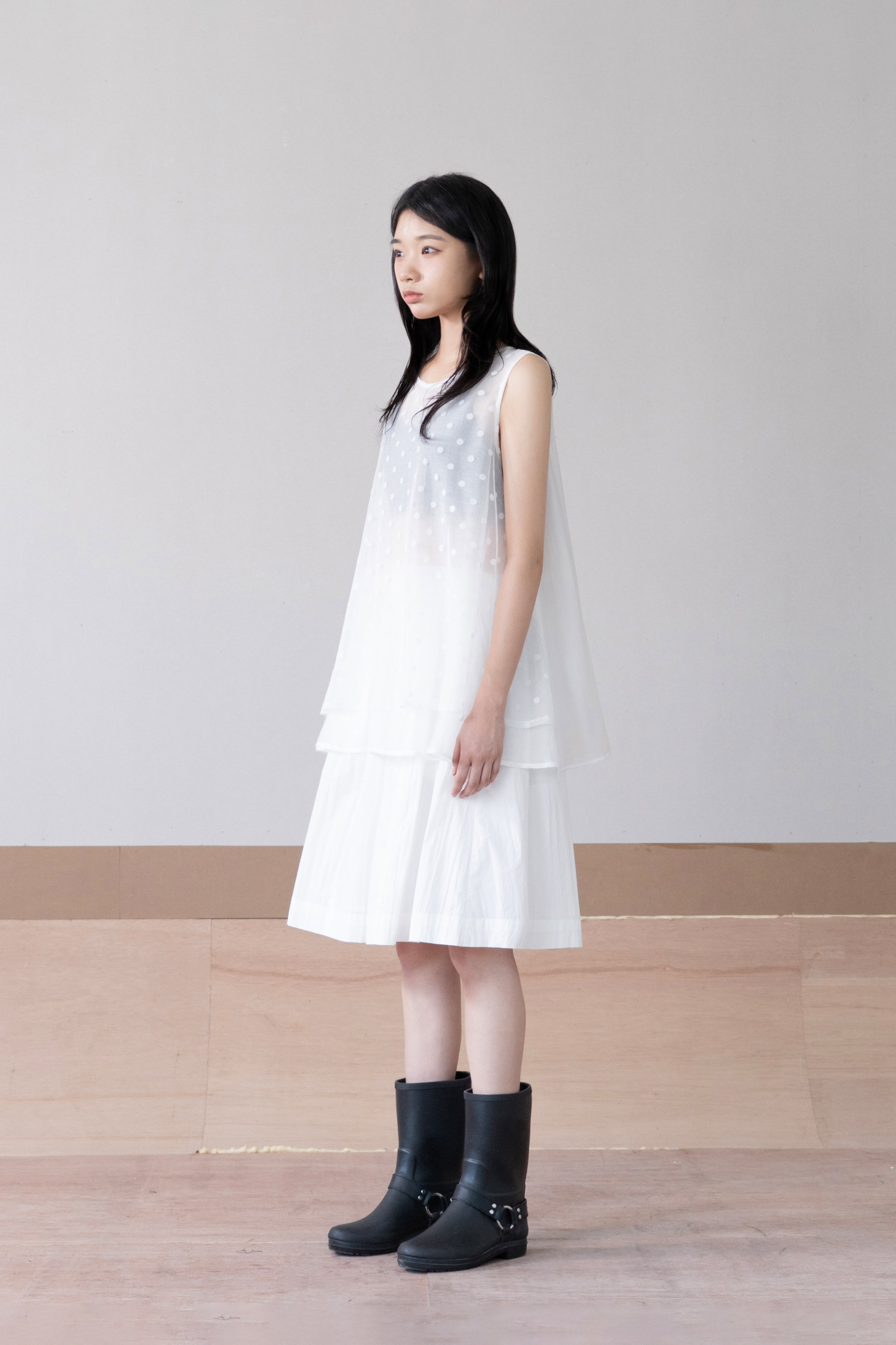layered dot vest