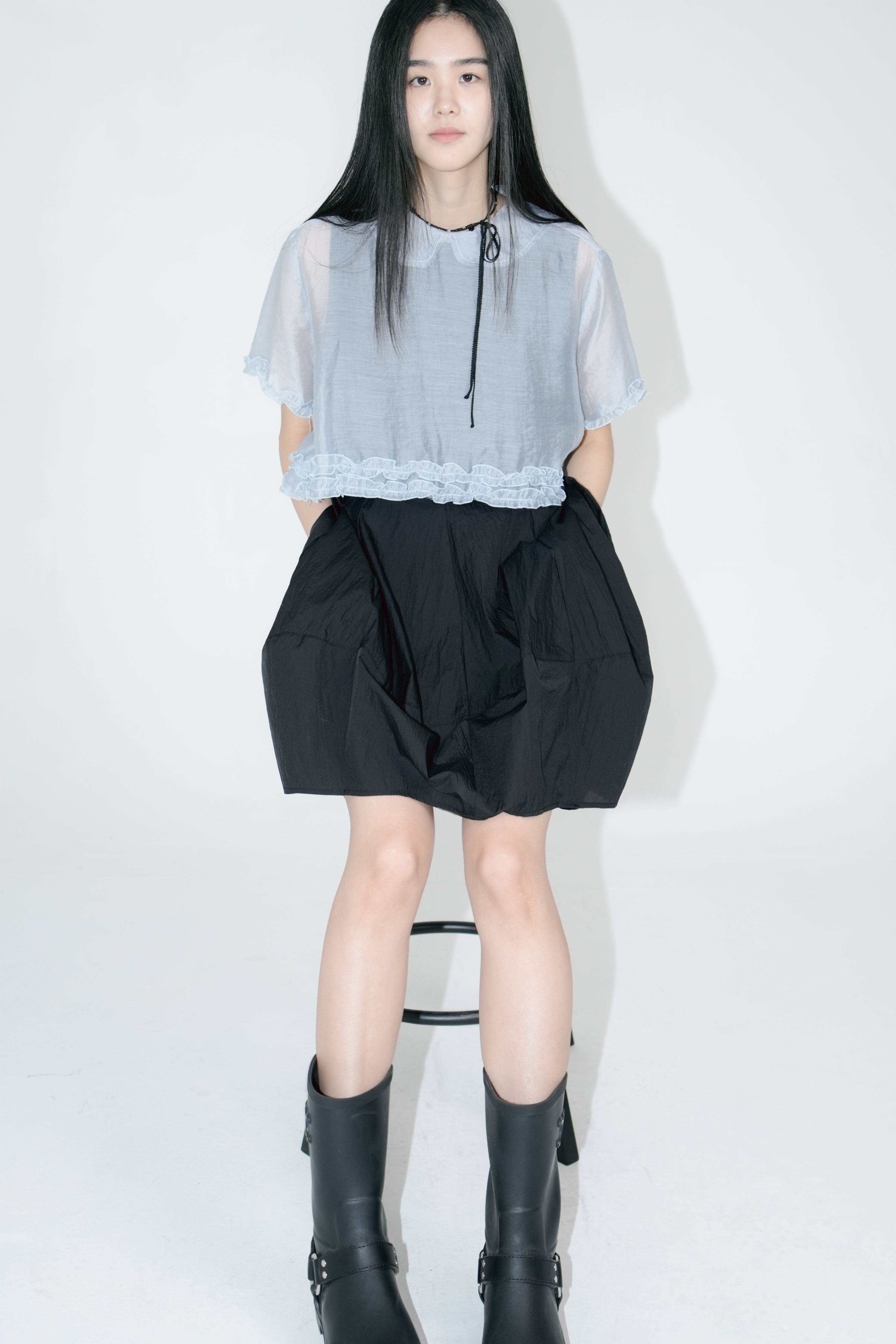 leaf short skirt