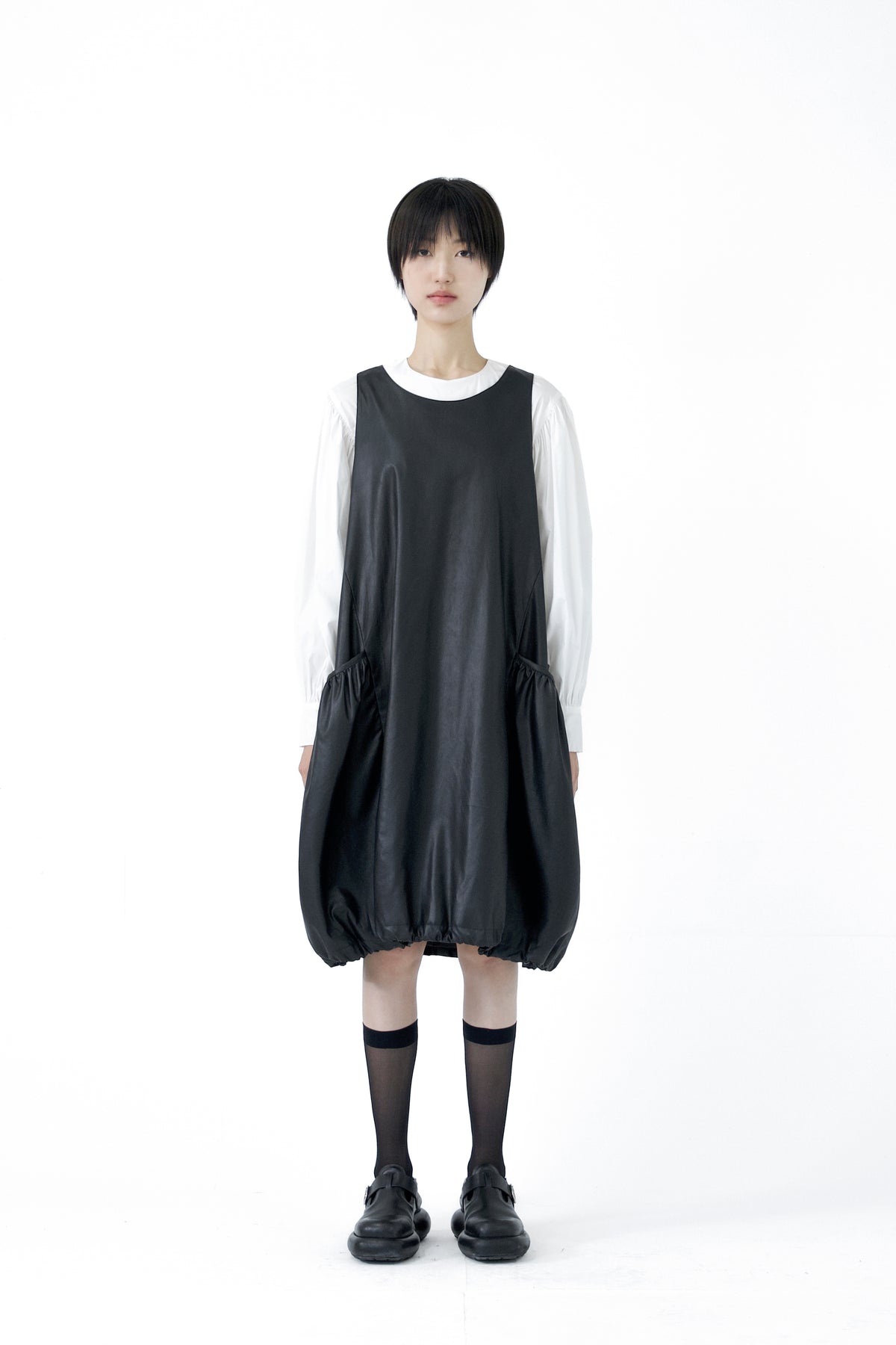 leather moss short dress