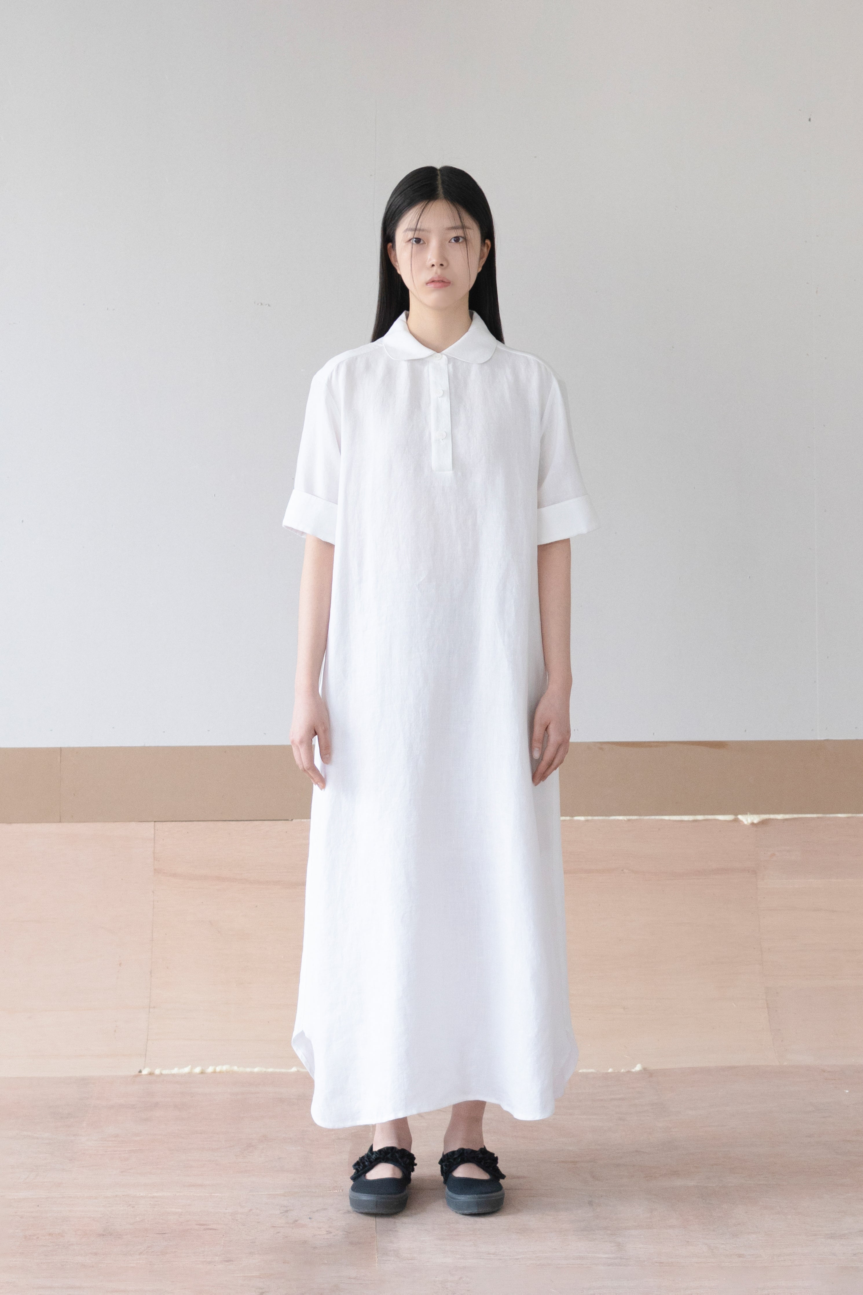 linen shirt dress