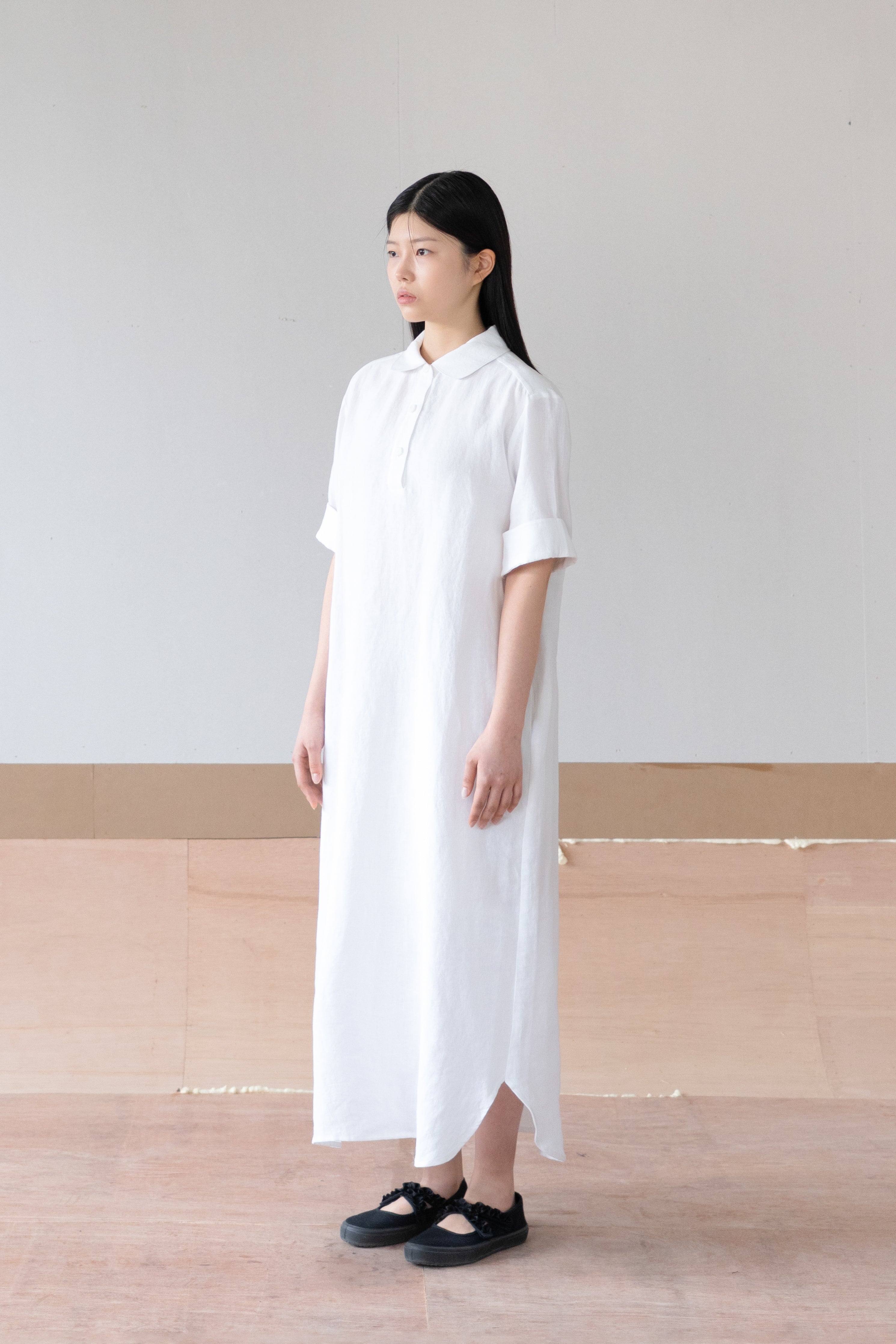 linen shirt dress