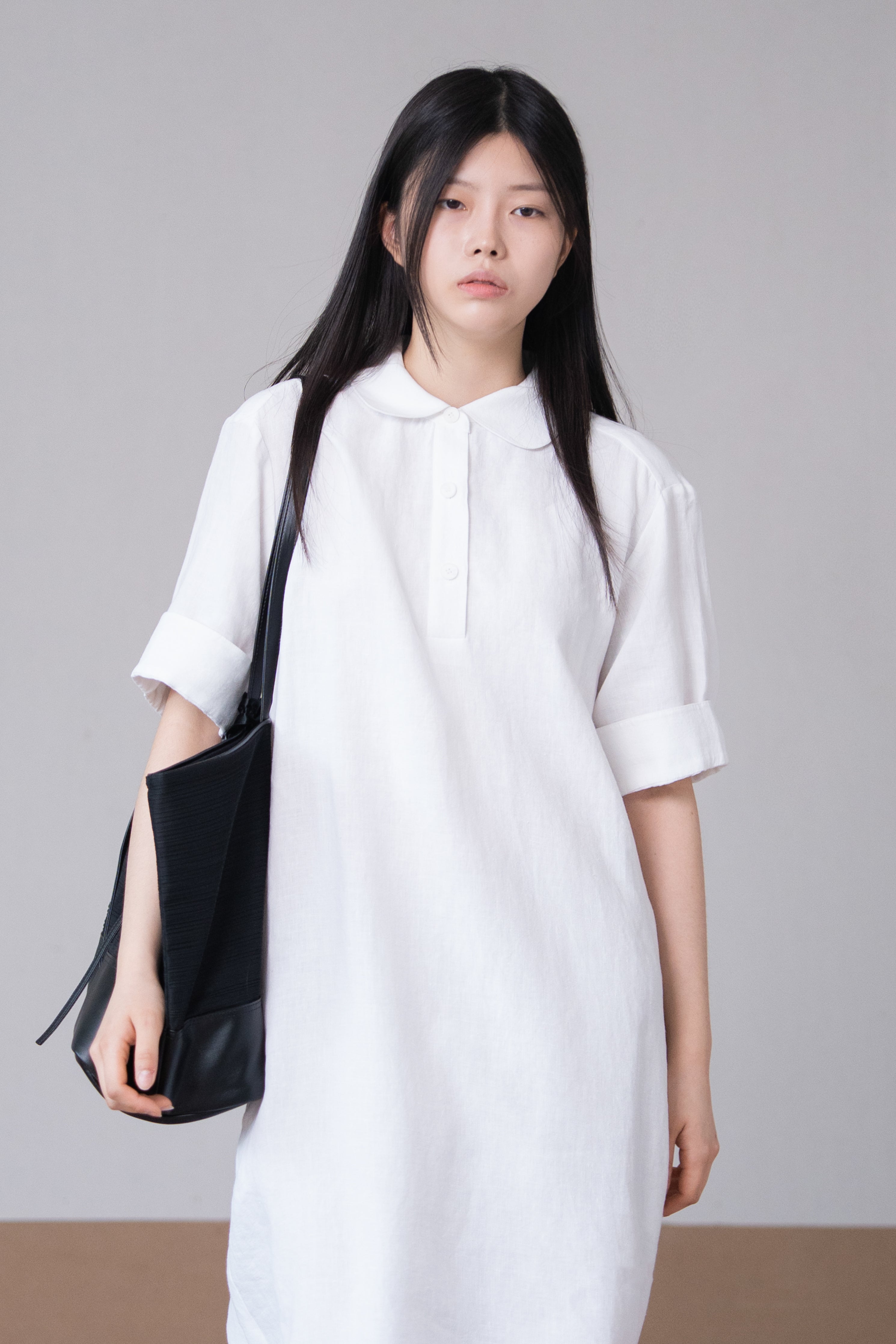 linen shirt dress