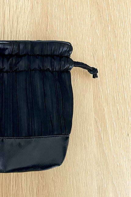 mini pleats bucket bag