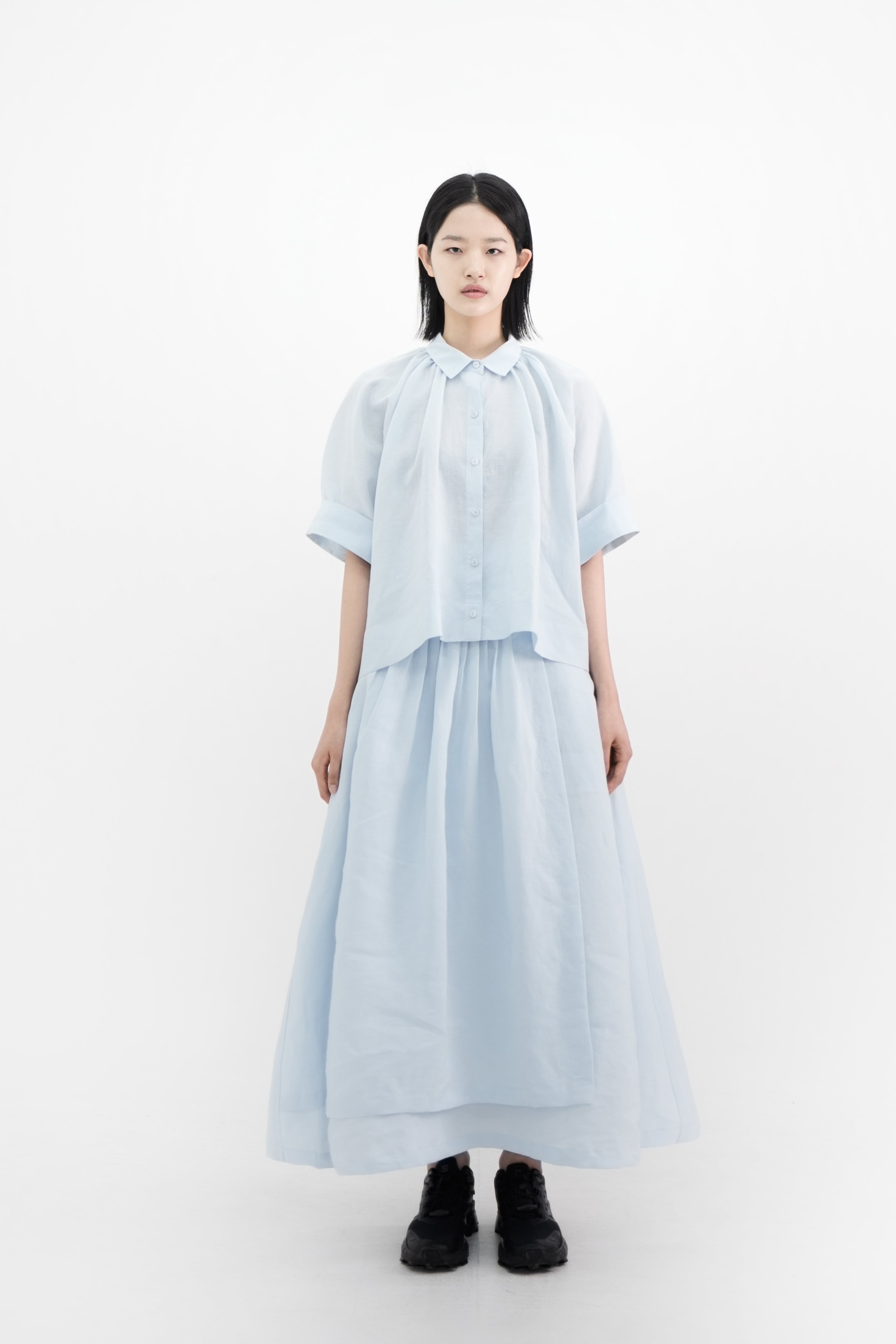 mori crop blouse