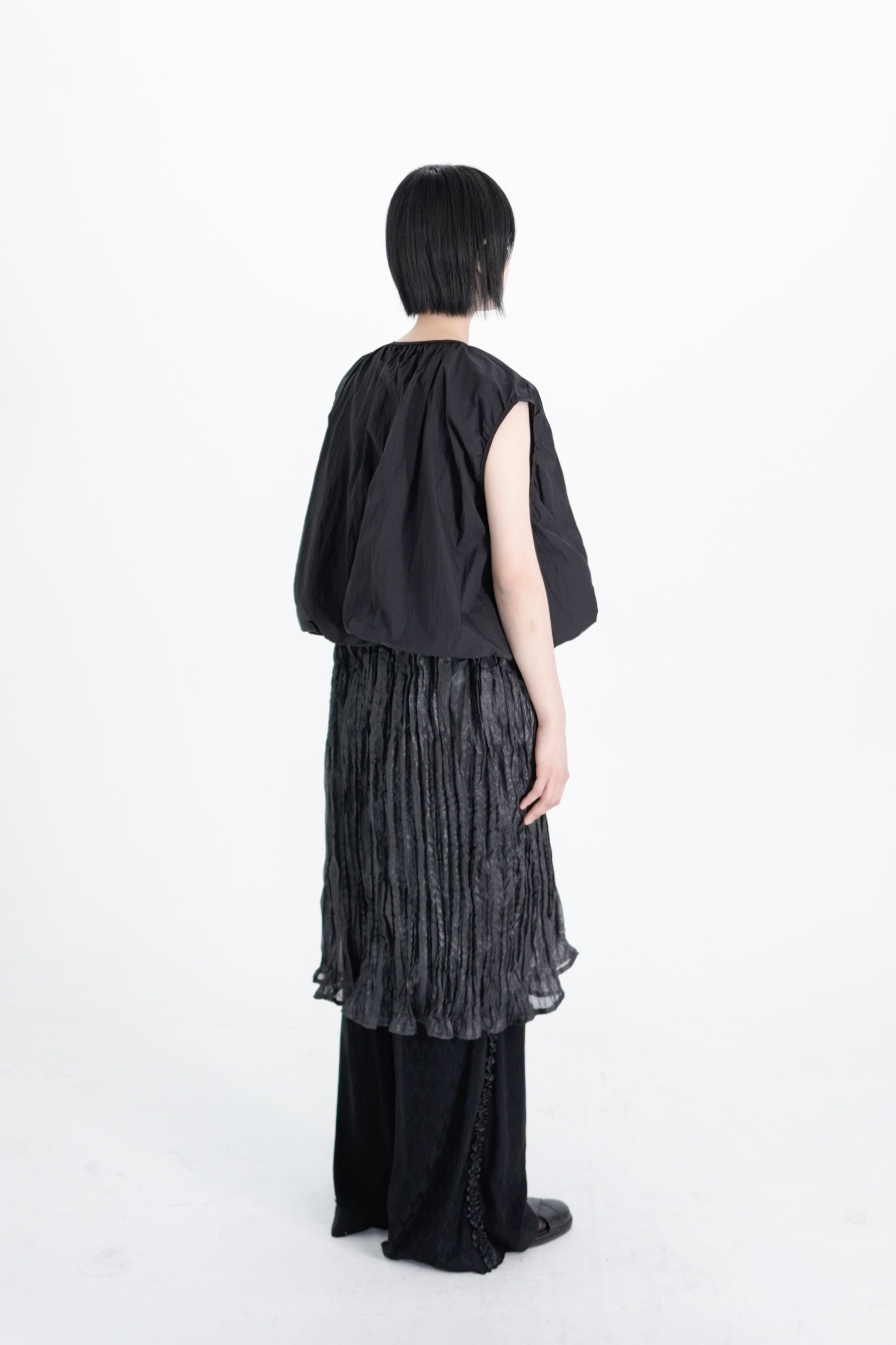 moss shirring vest