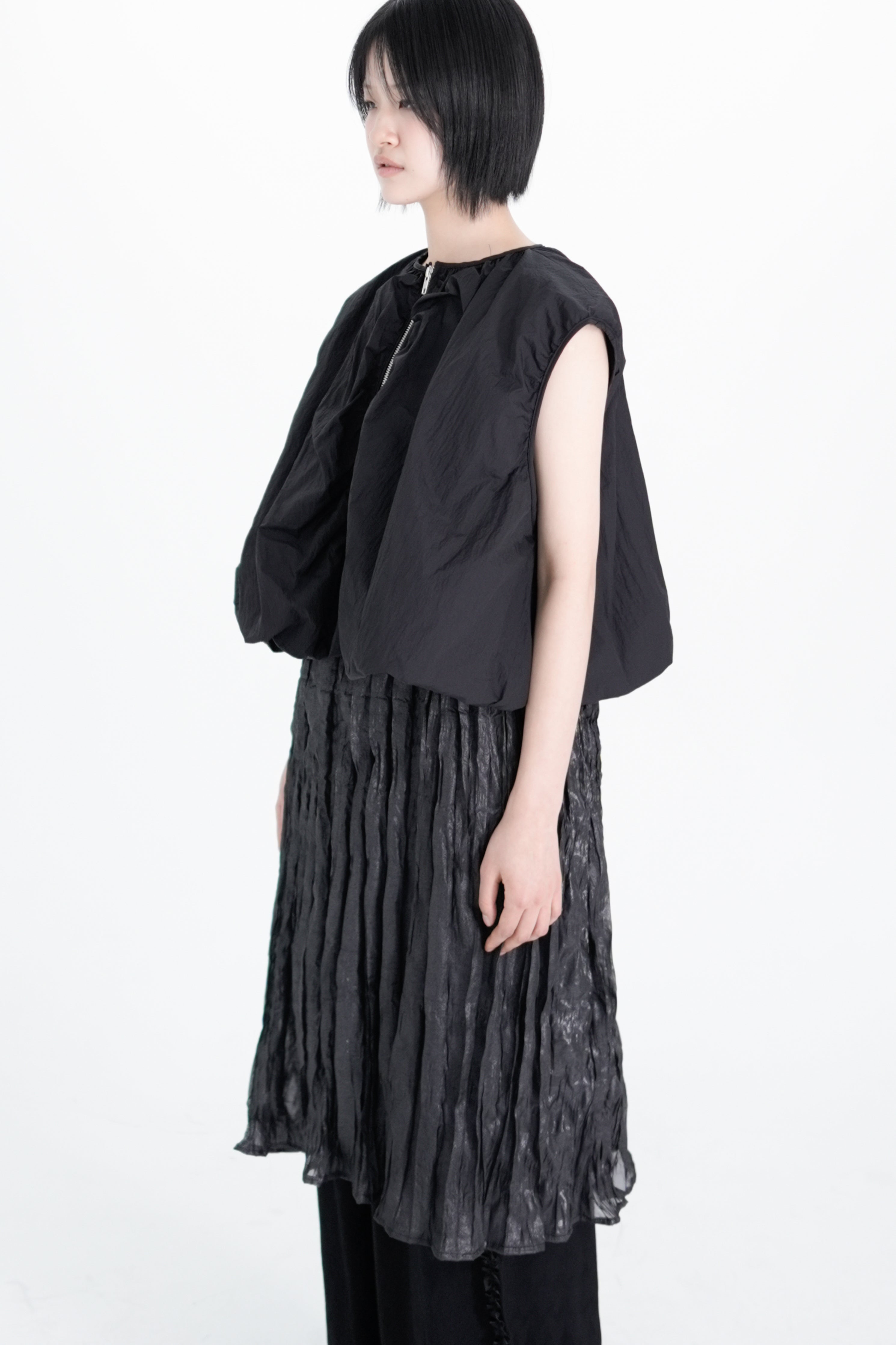 moss shirring vest