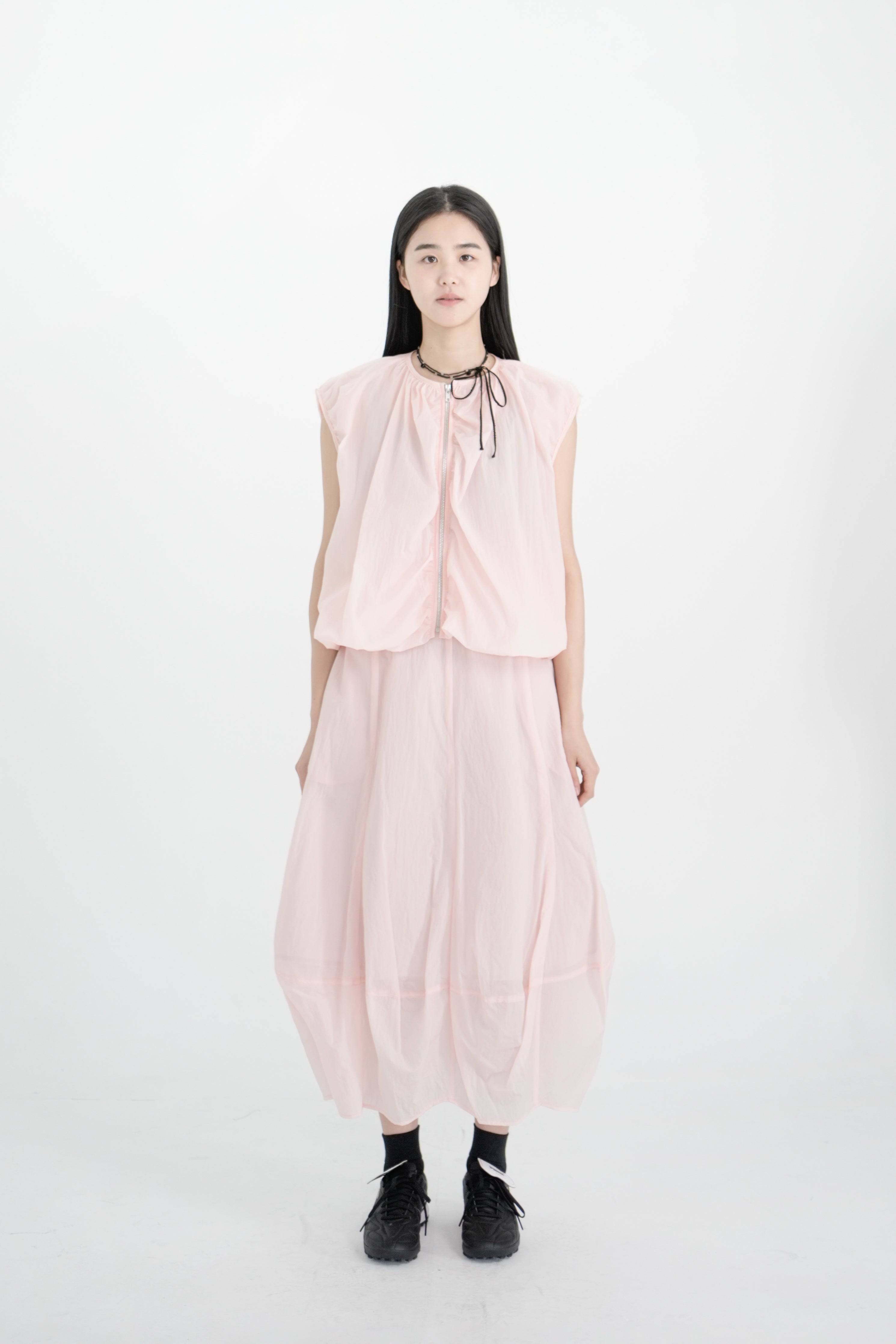 moss shirring vest