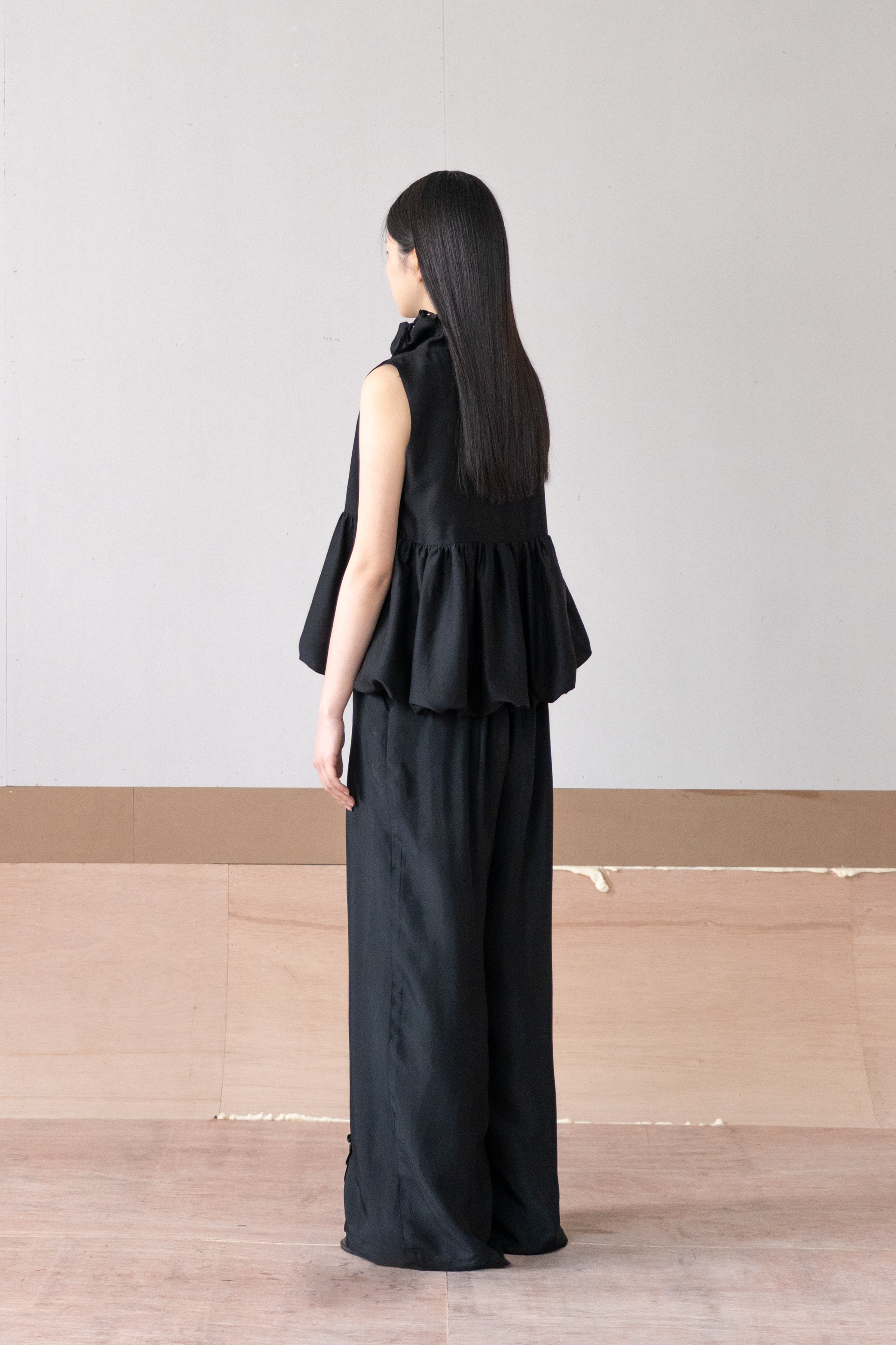 off neck moss vest