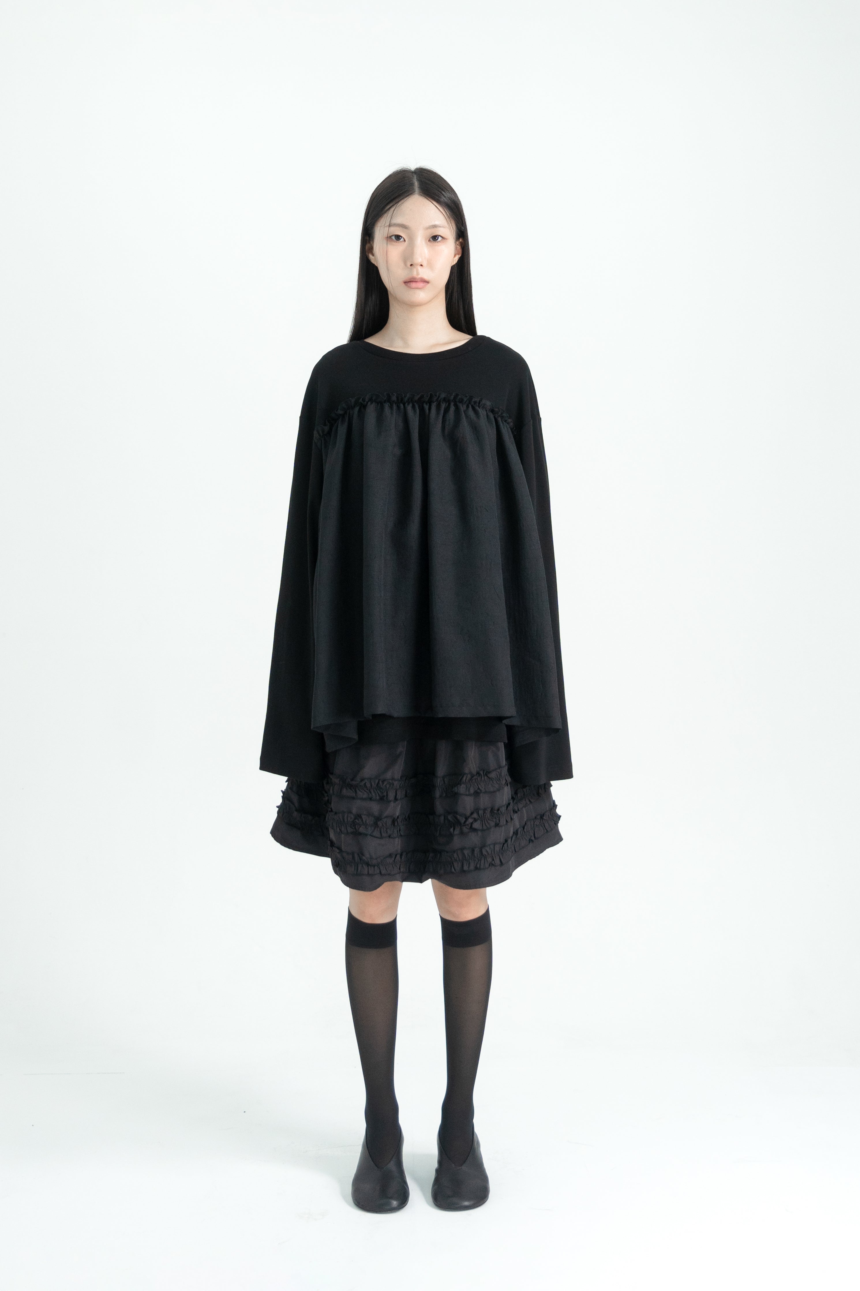 organza frill layer t shirt