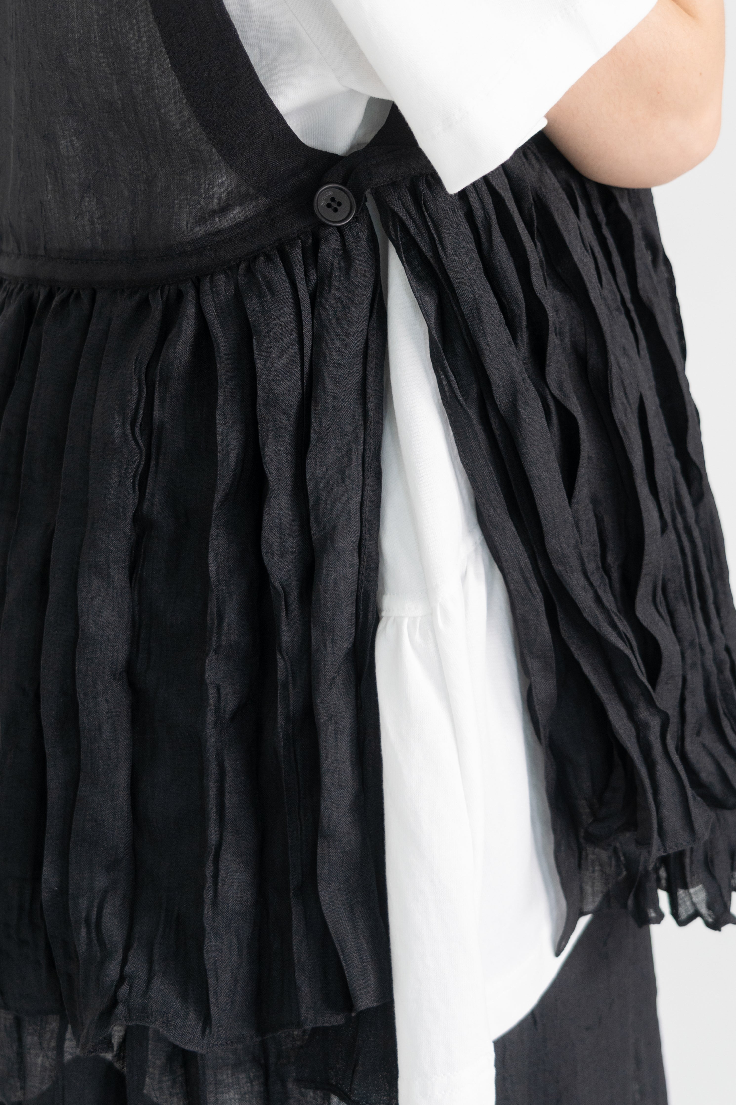 organza ripple vest