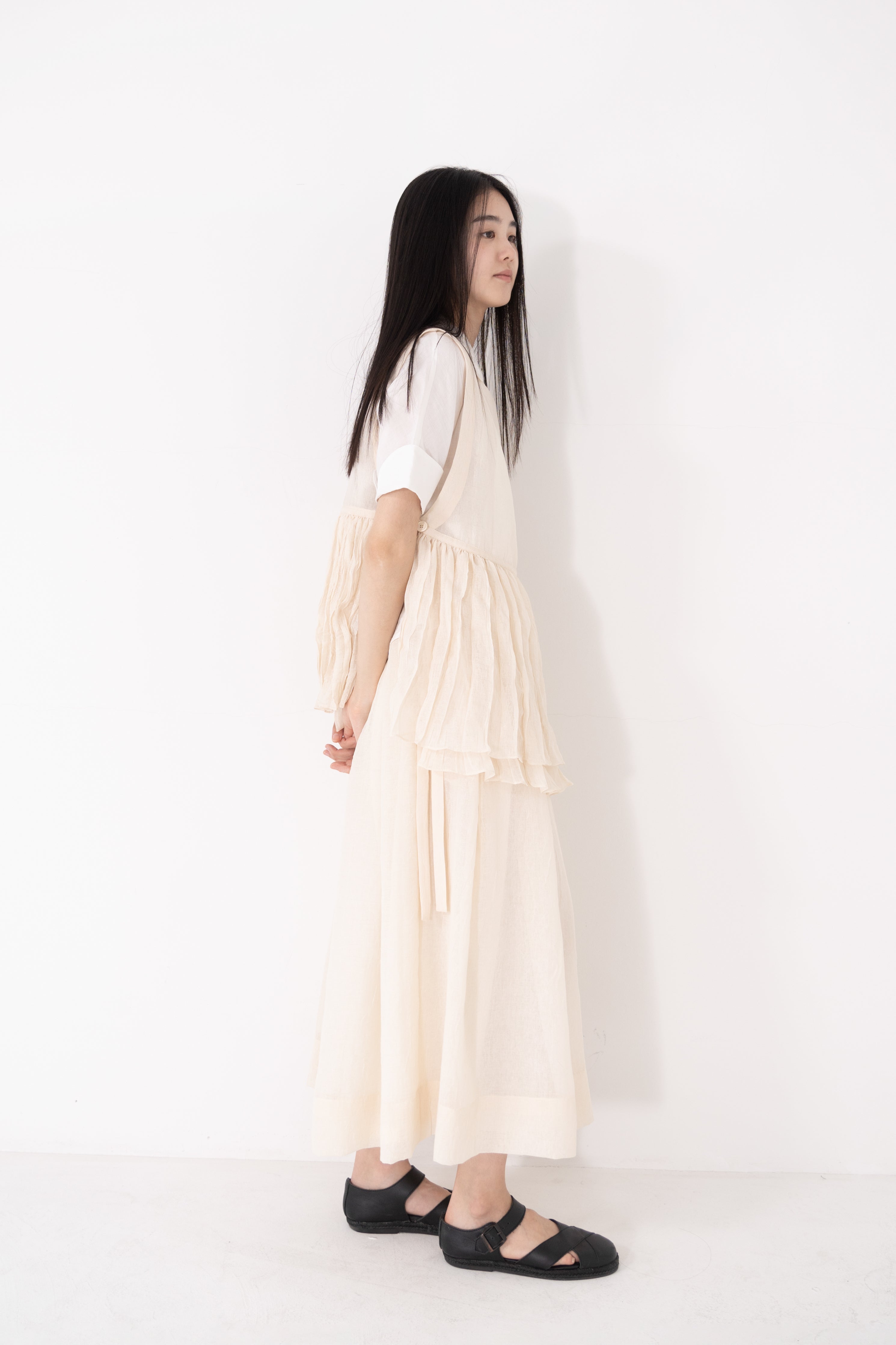 organza tuck skirt
