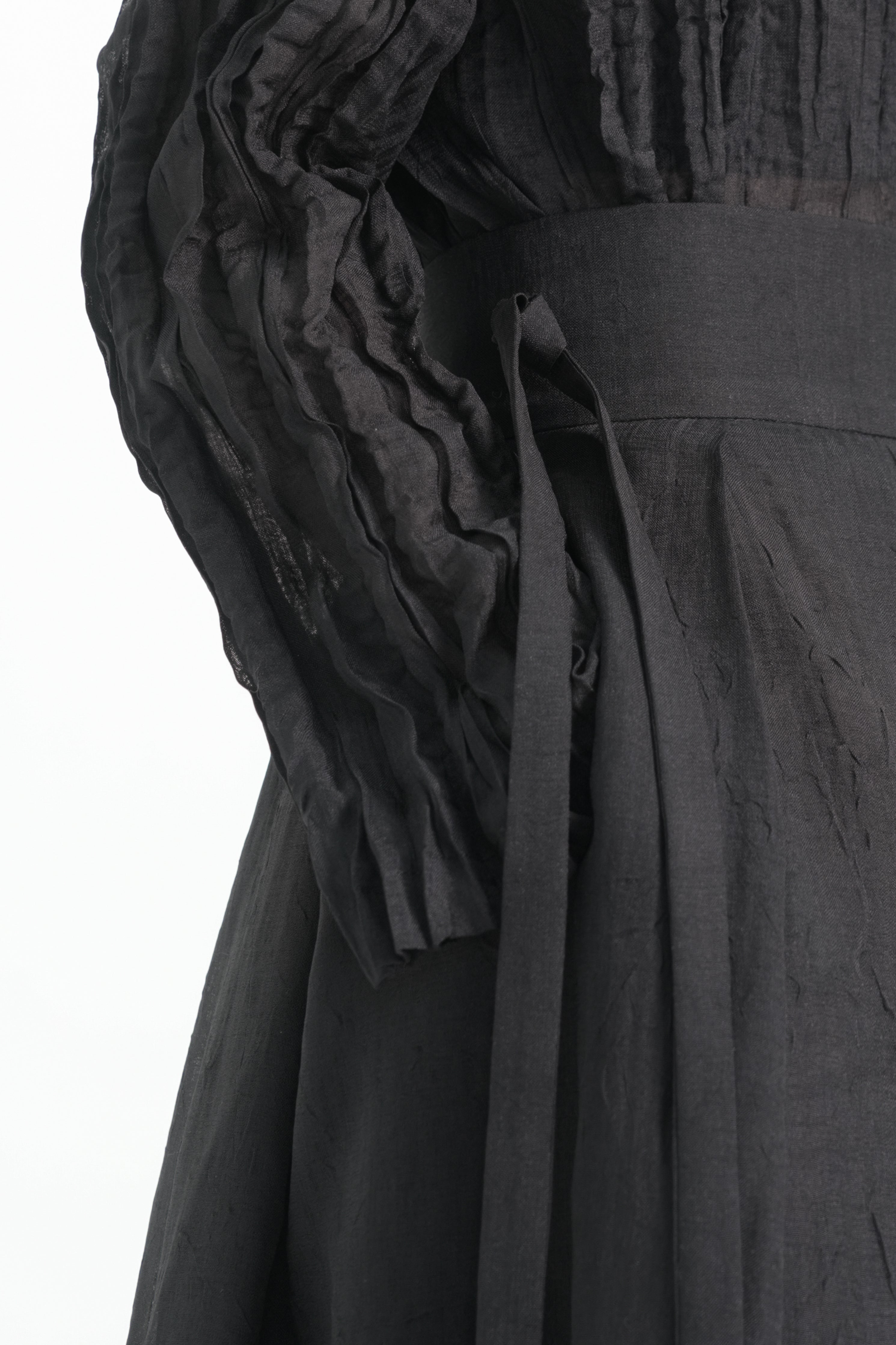 organza tuck skirt