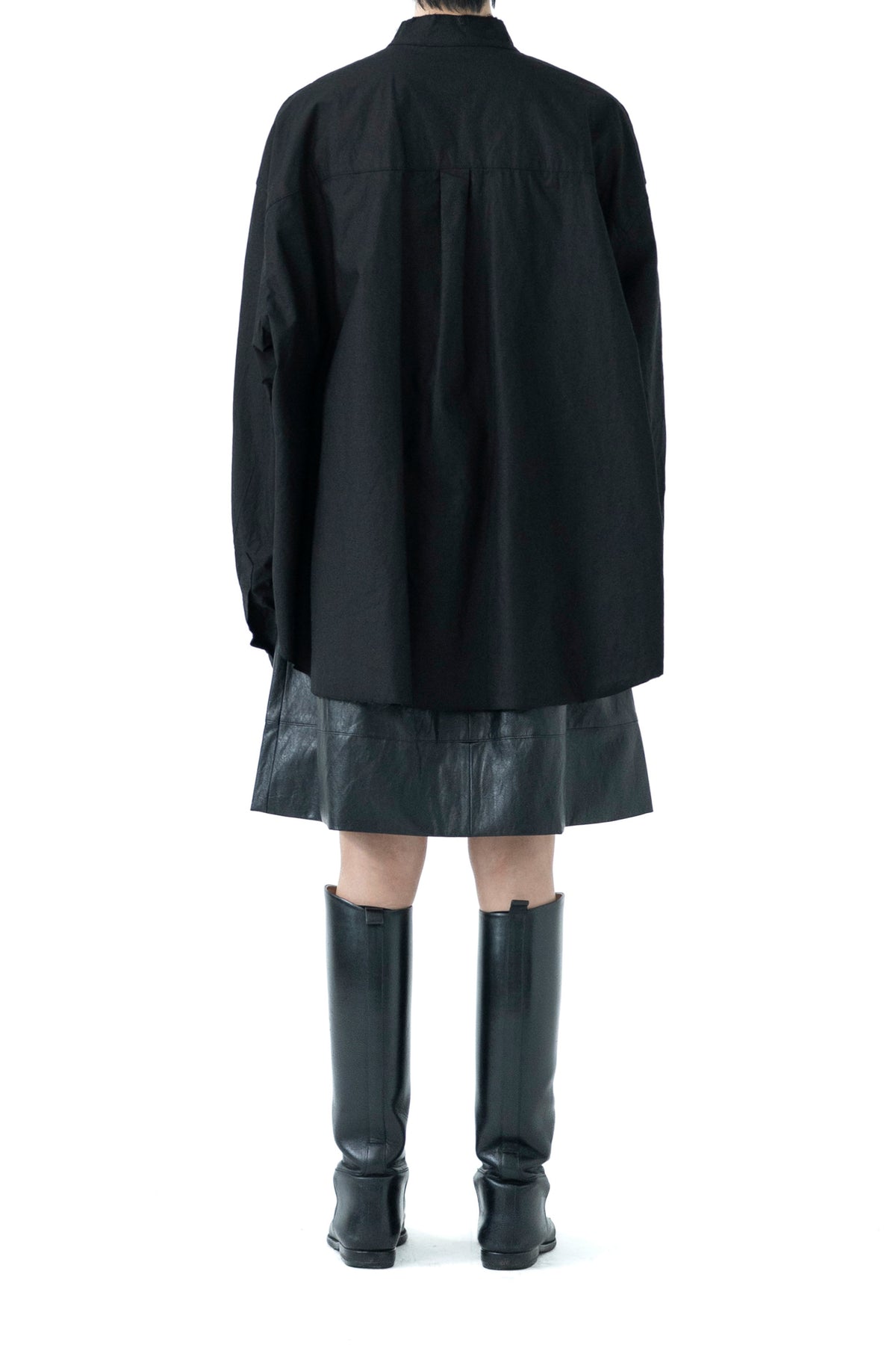 oxford mandarin collar shirt