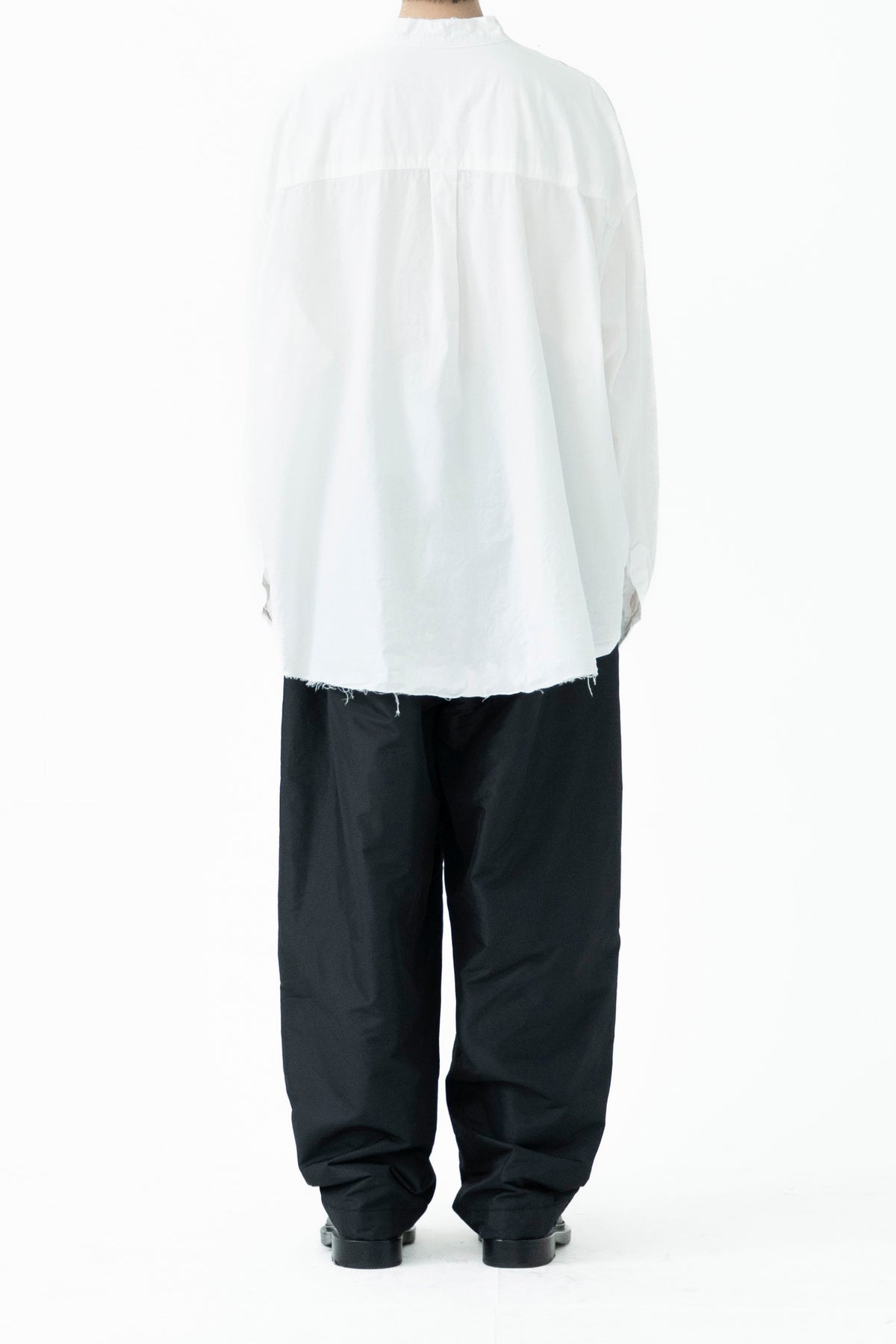 oxford mandarin collar shirt