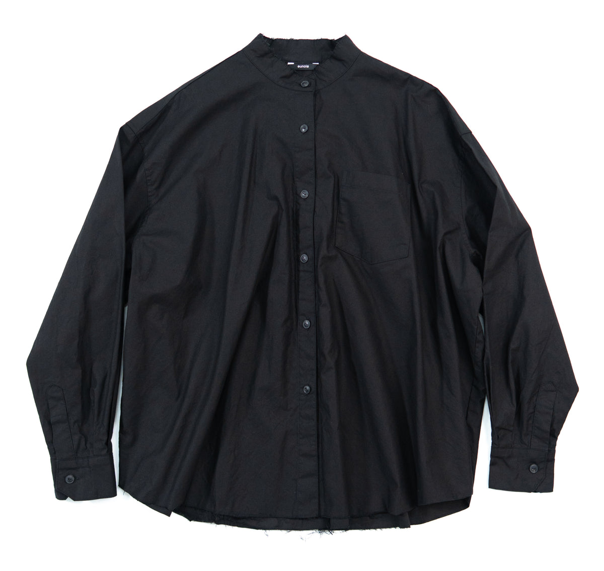 oxford mandarin collar shirt