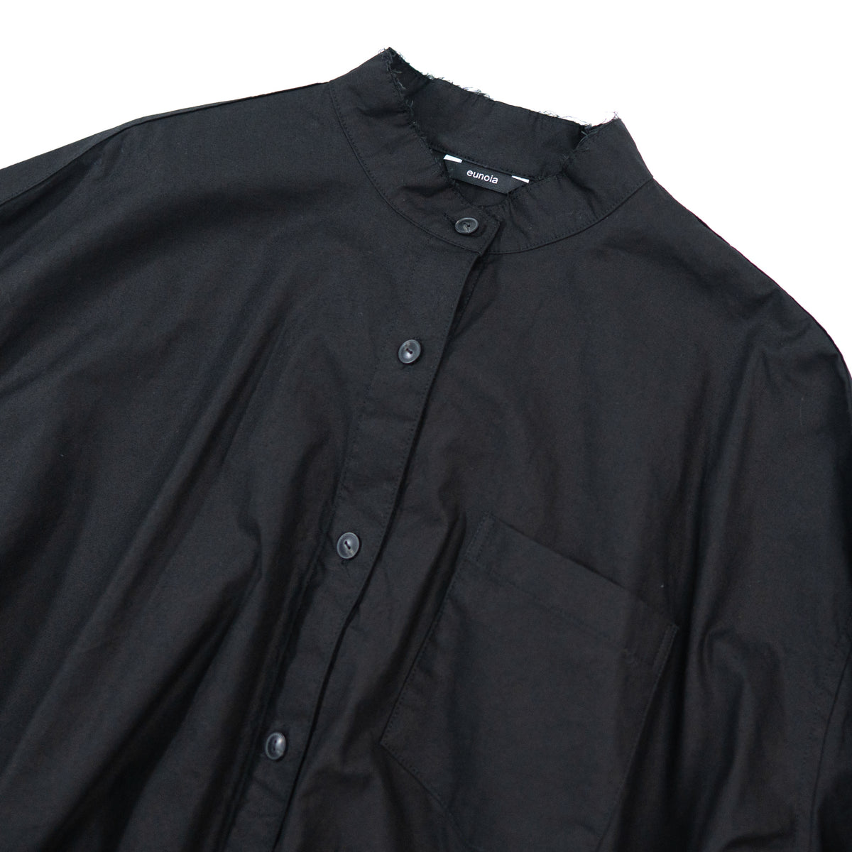 oxford mandarin collar shirt
