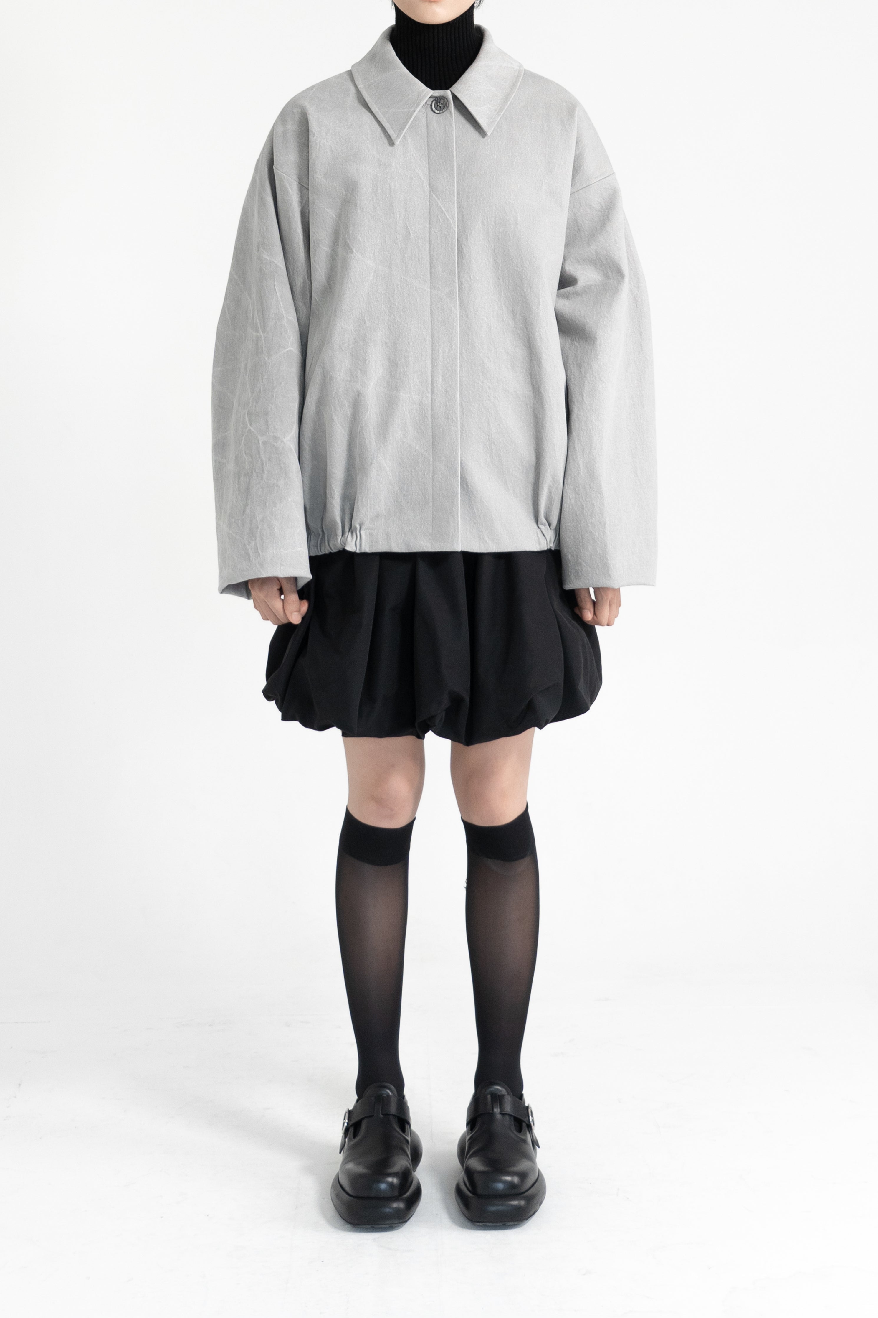 pigment shirring blouson