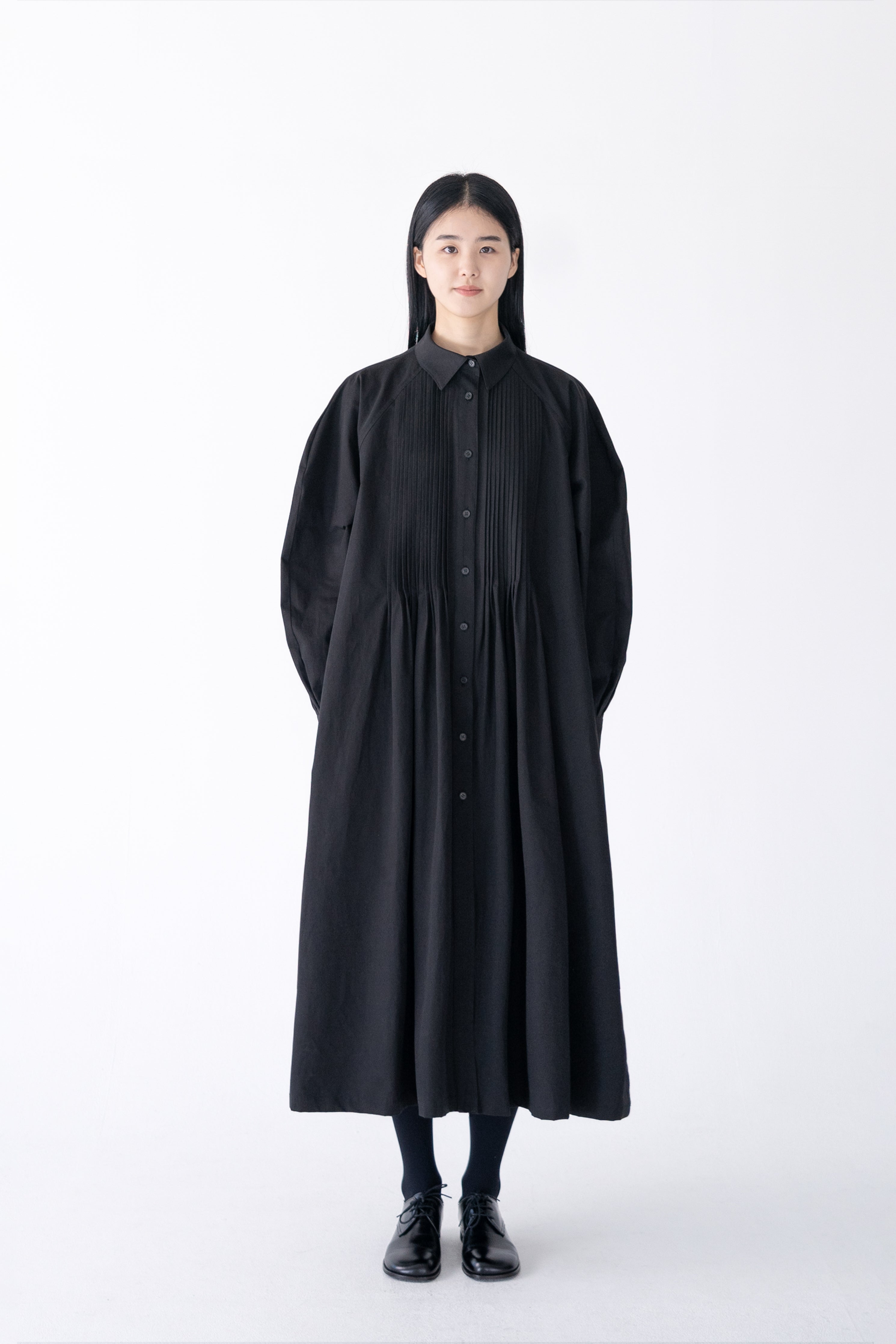 pintuck shirt dress