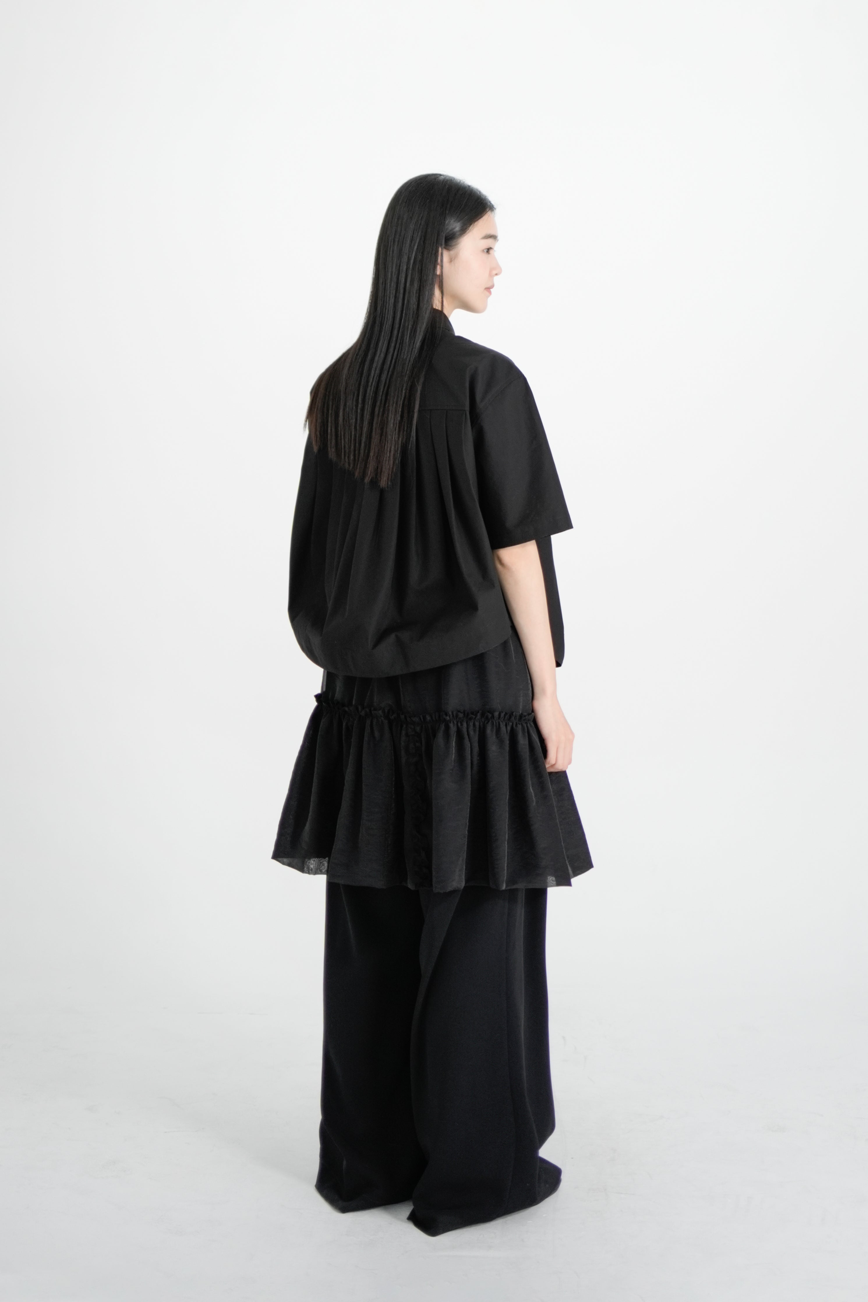 poplin tuck shirt