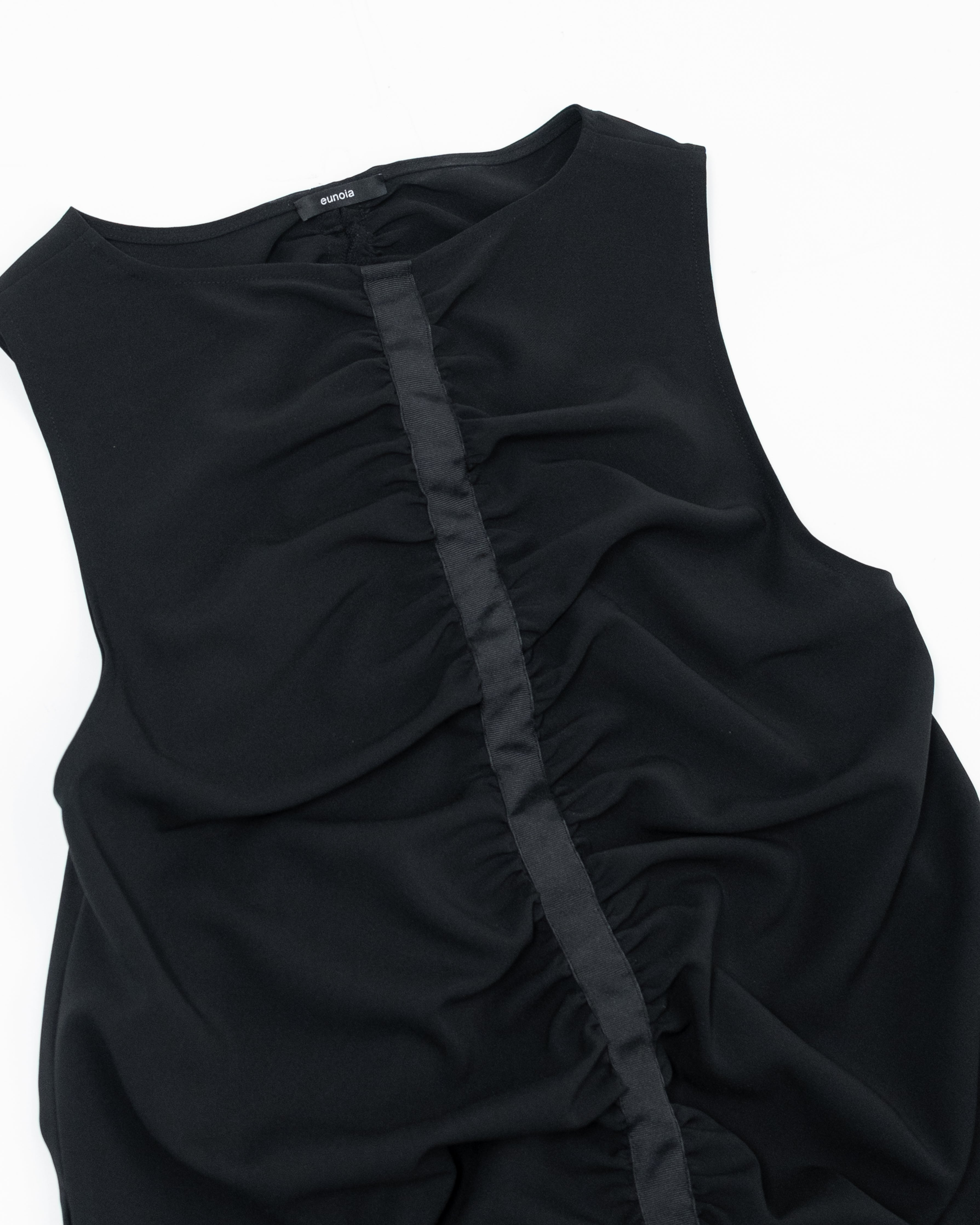 shirring long dress