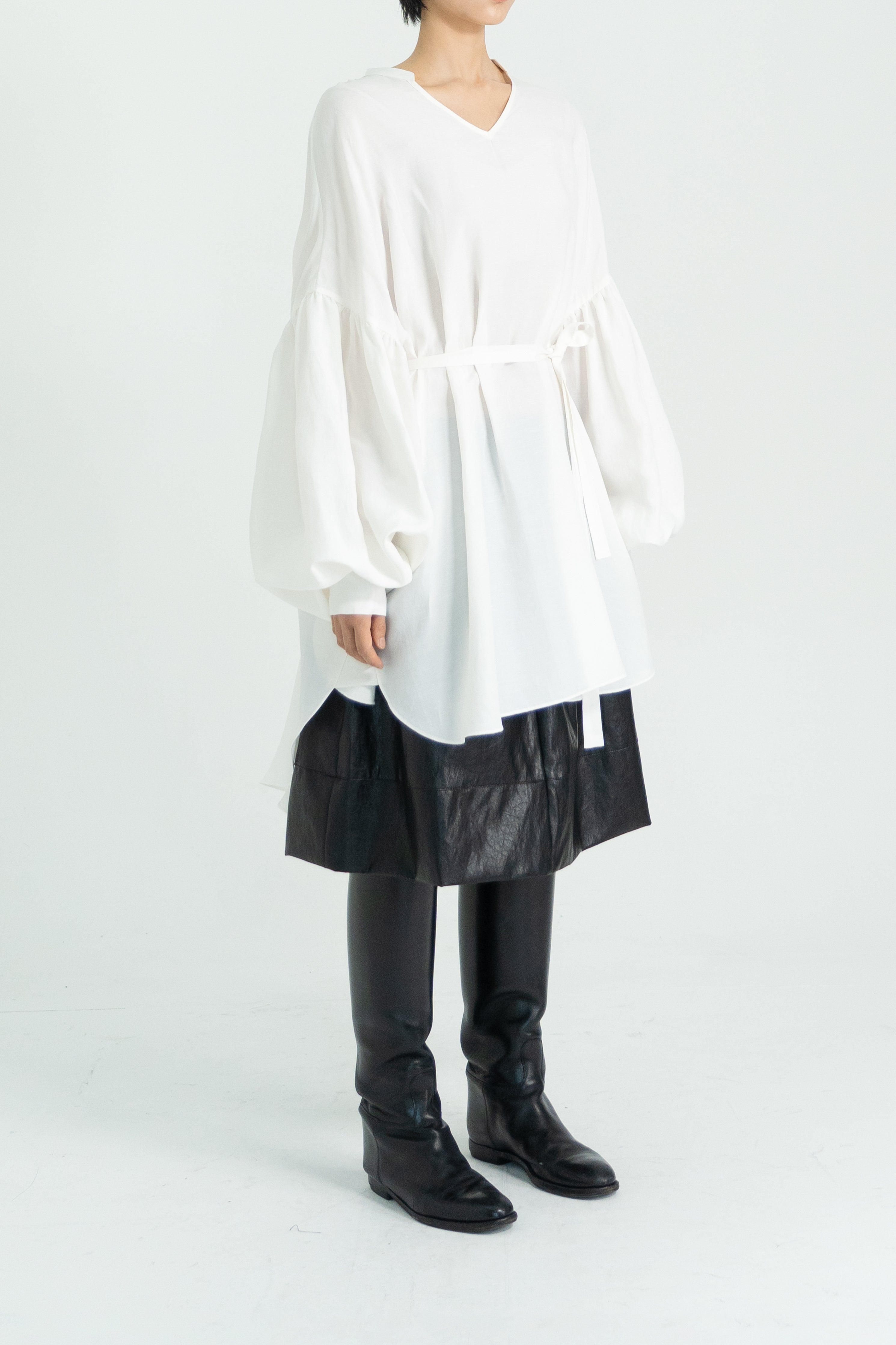 shirring over blouse