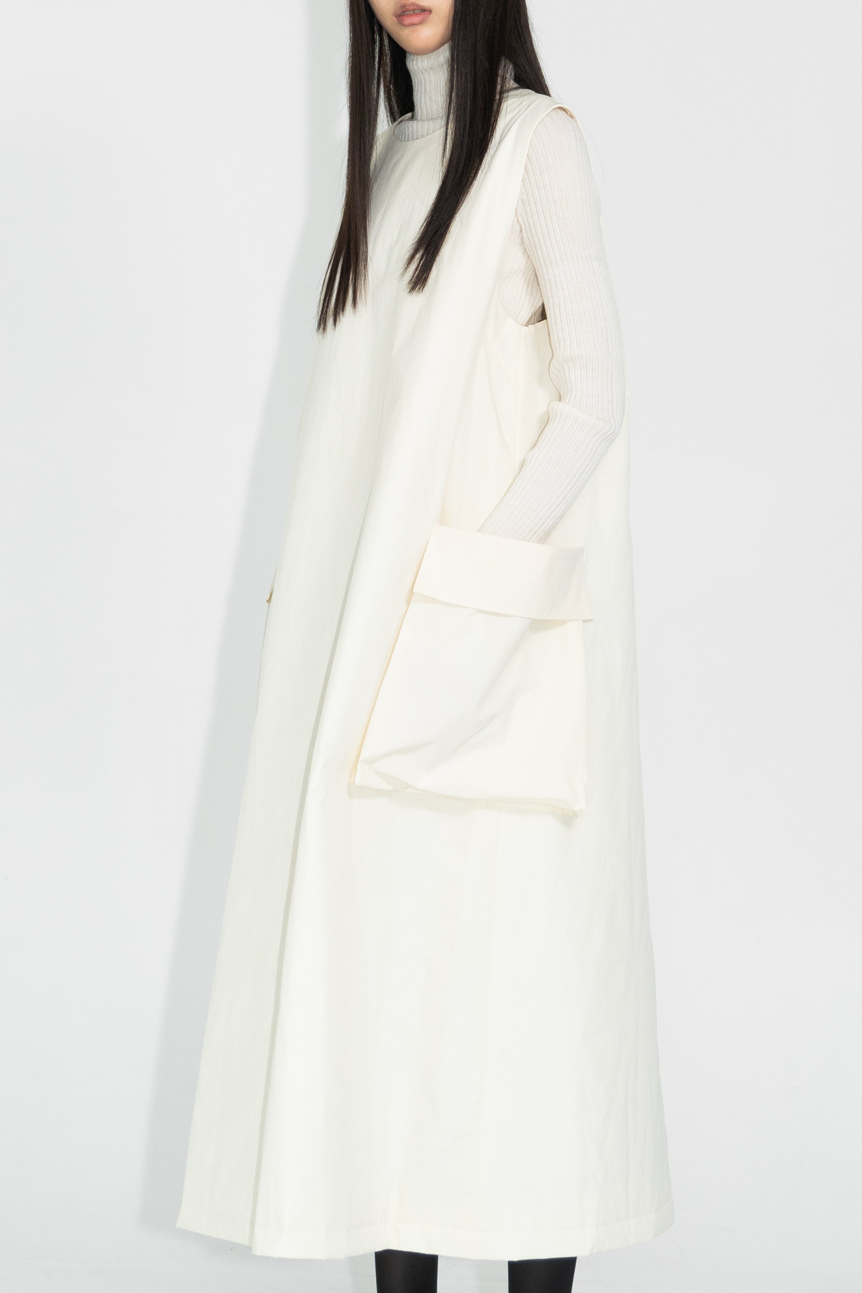 side pocket padding dress