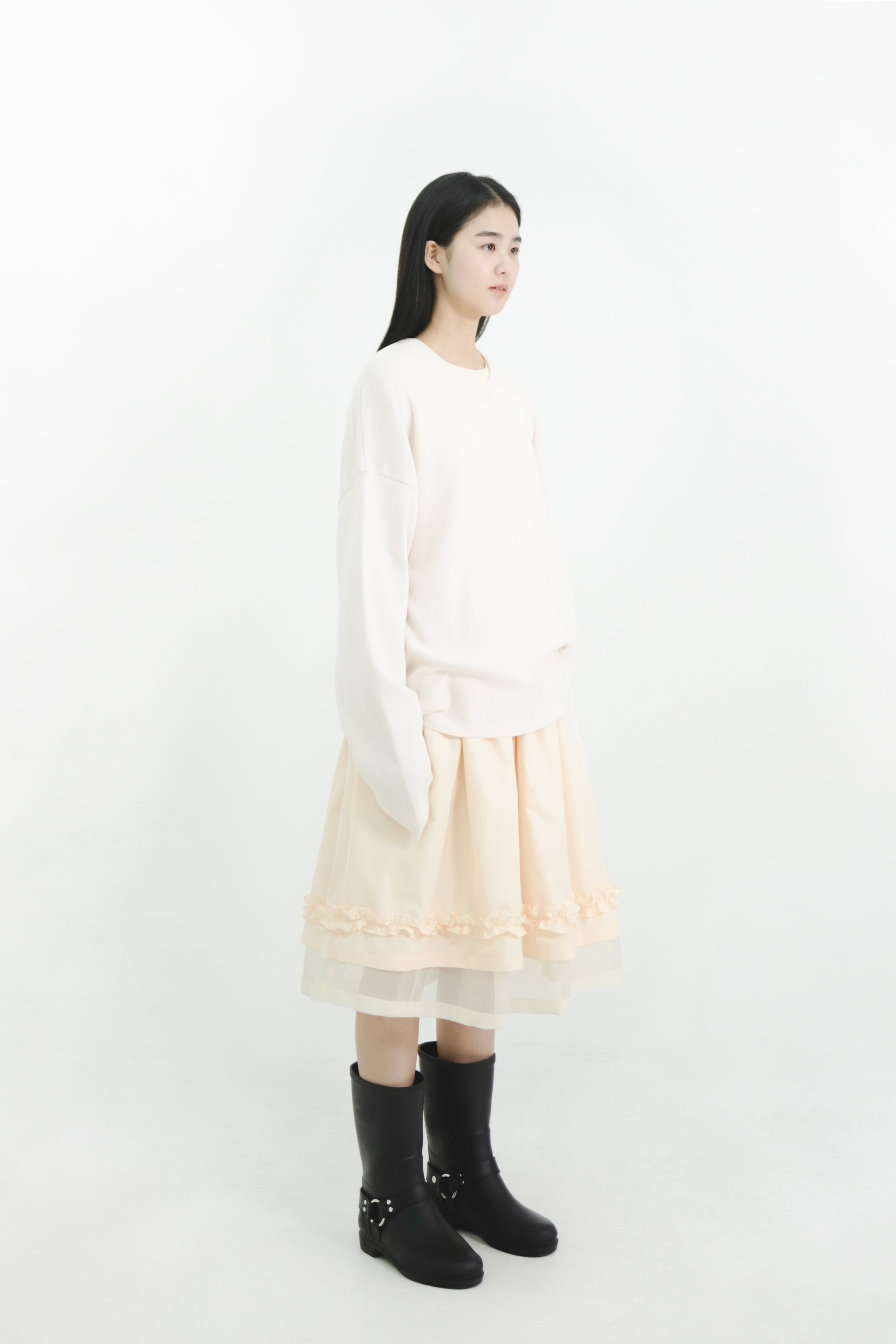 sleeveless shirring dress