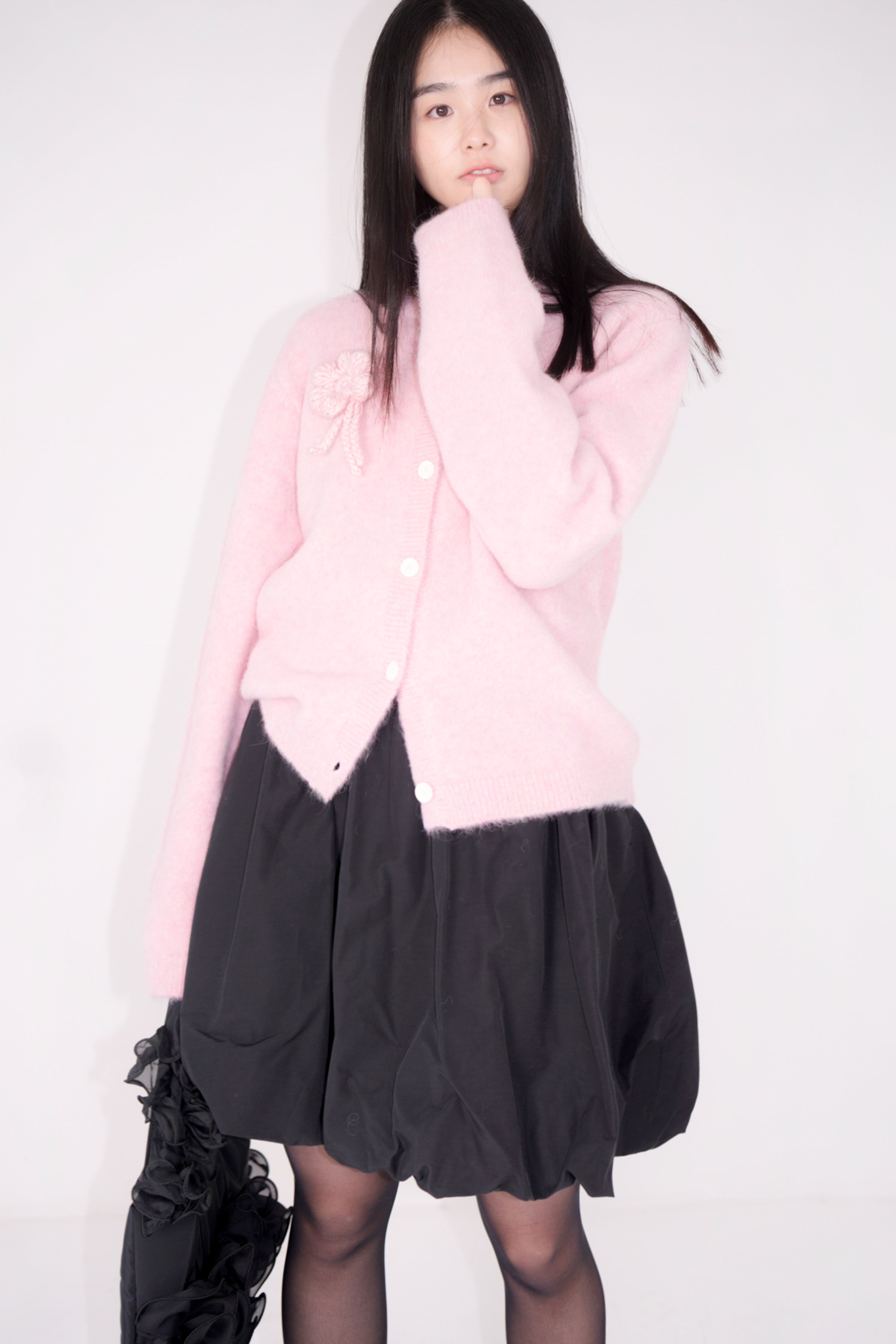 soft alpaca cardigan