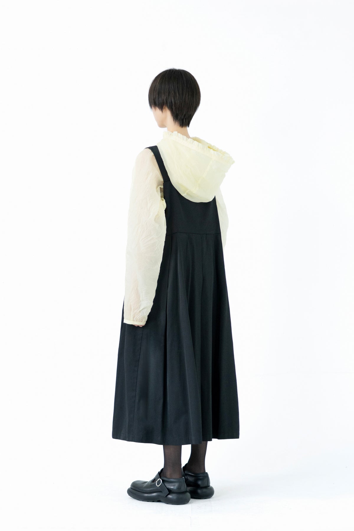 string tuck dress