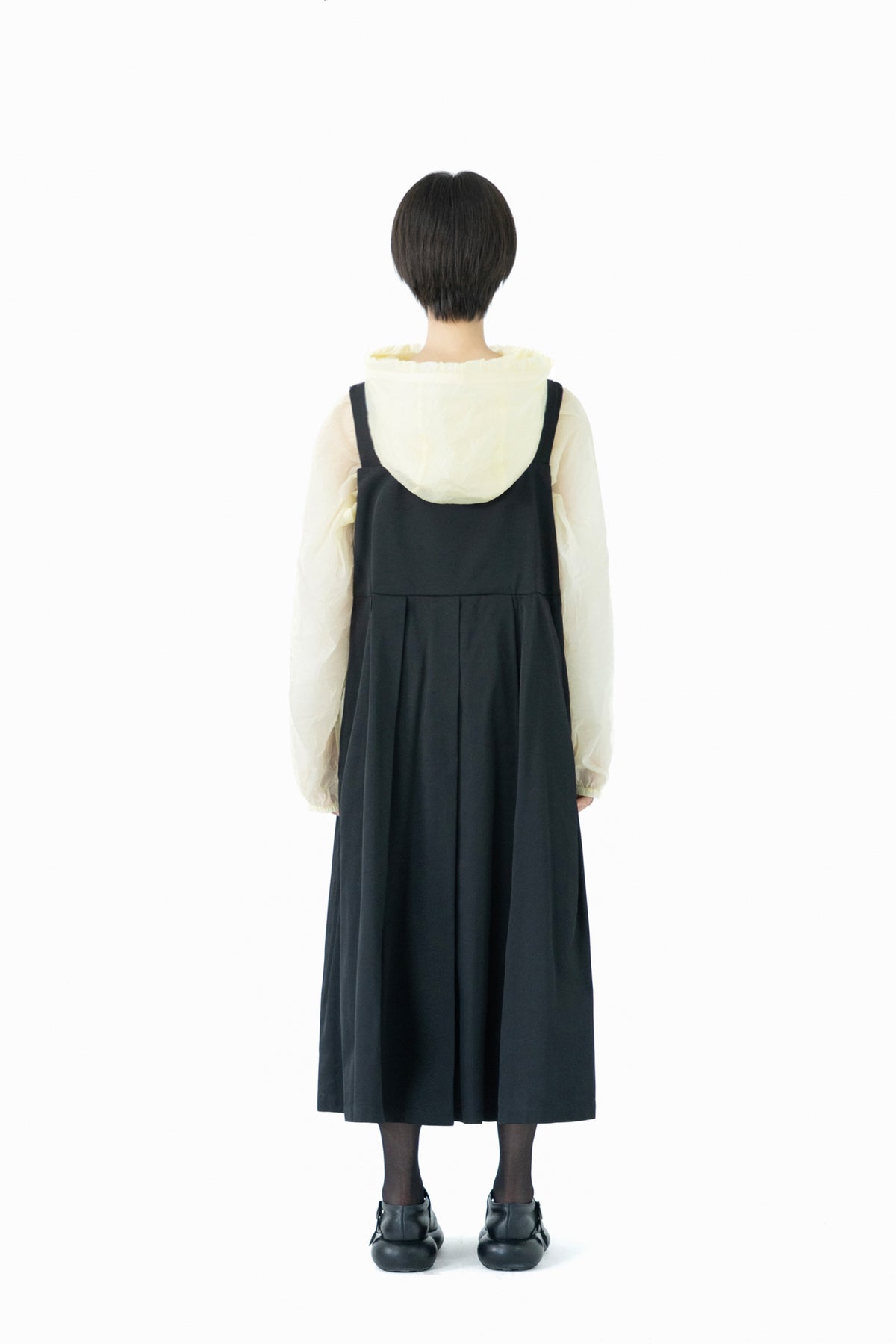 string tuck dress
