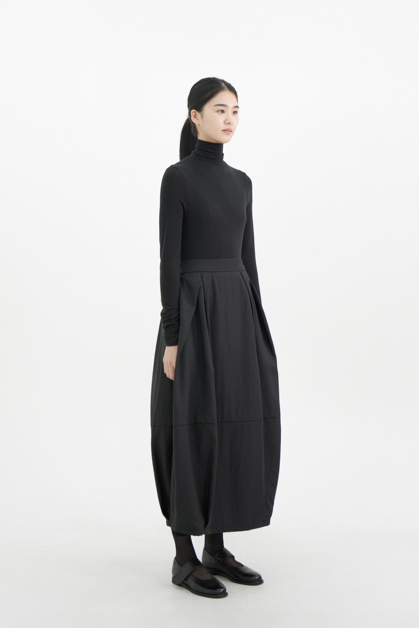 tulip volume wool skirt