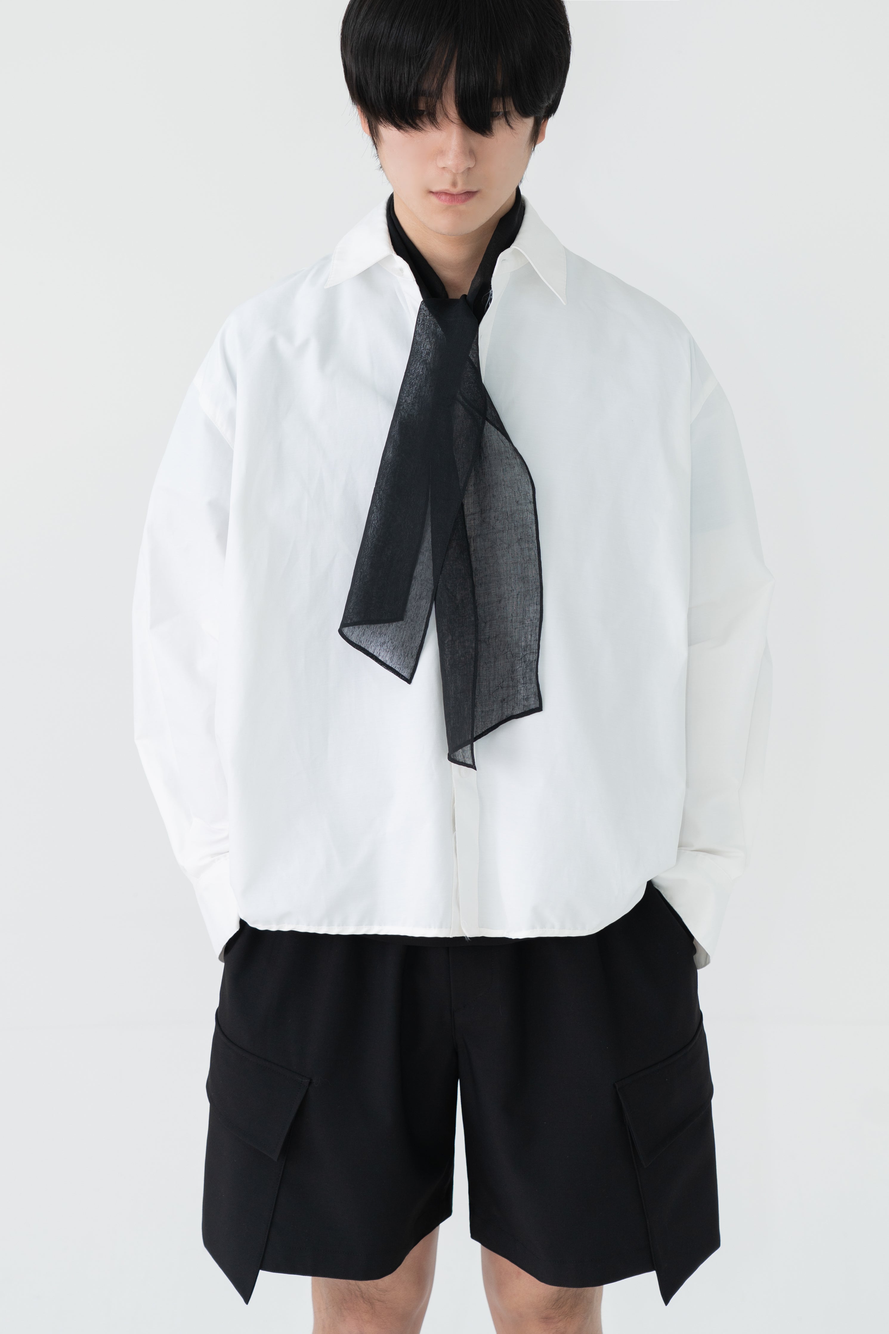 viscose half tie shirt