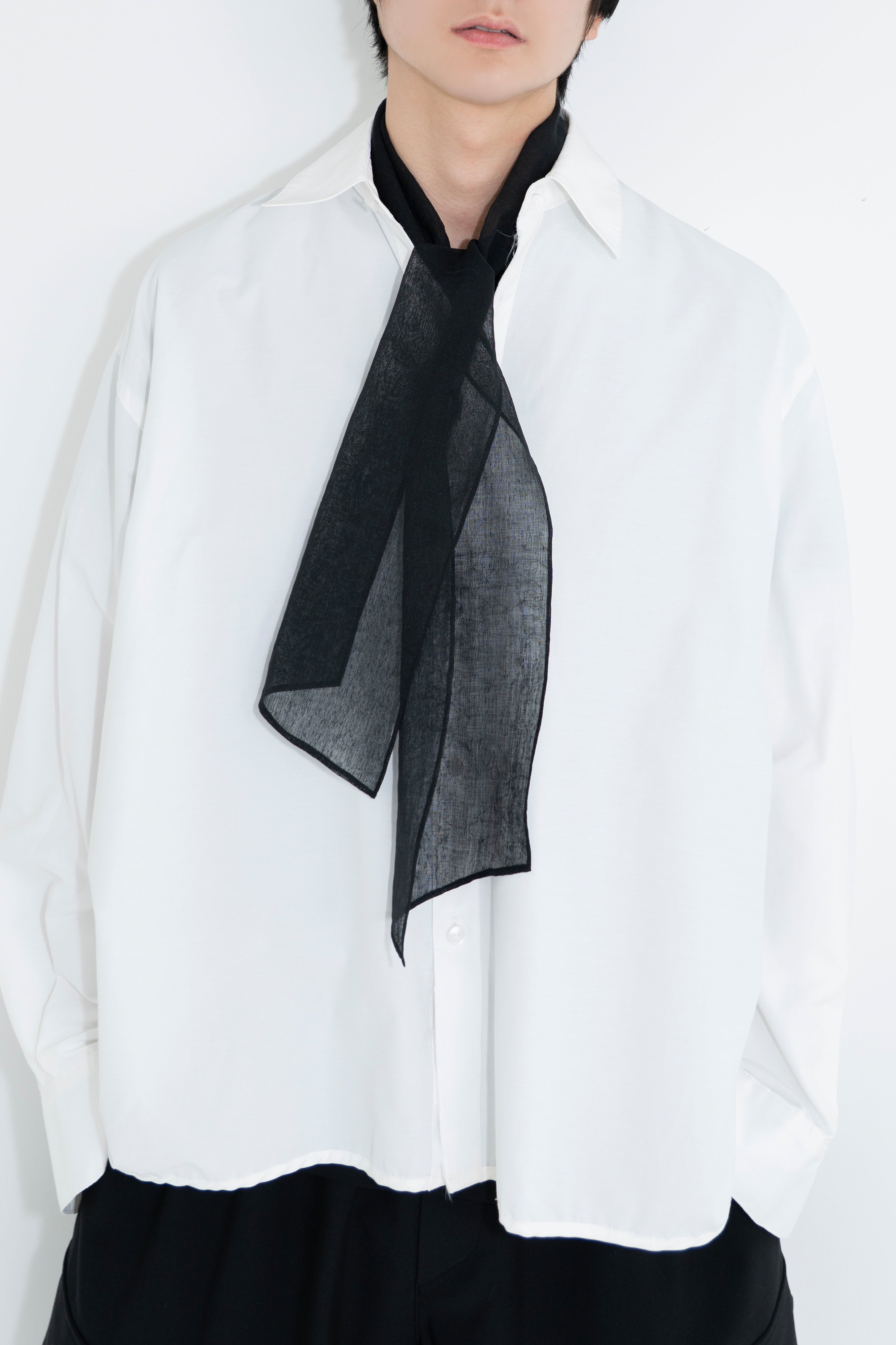 viscose half tie shirt